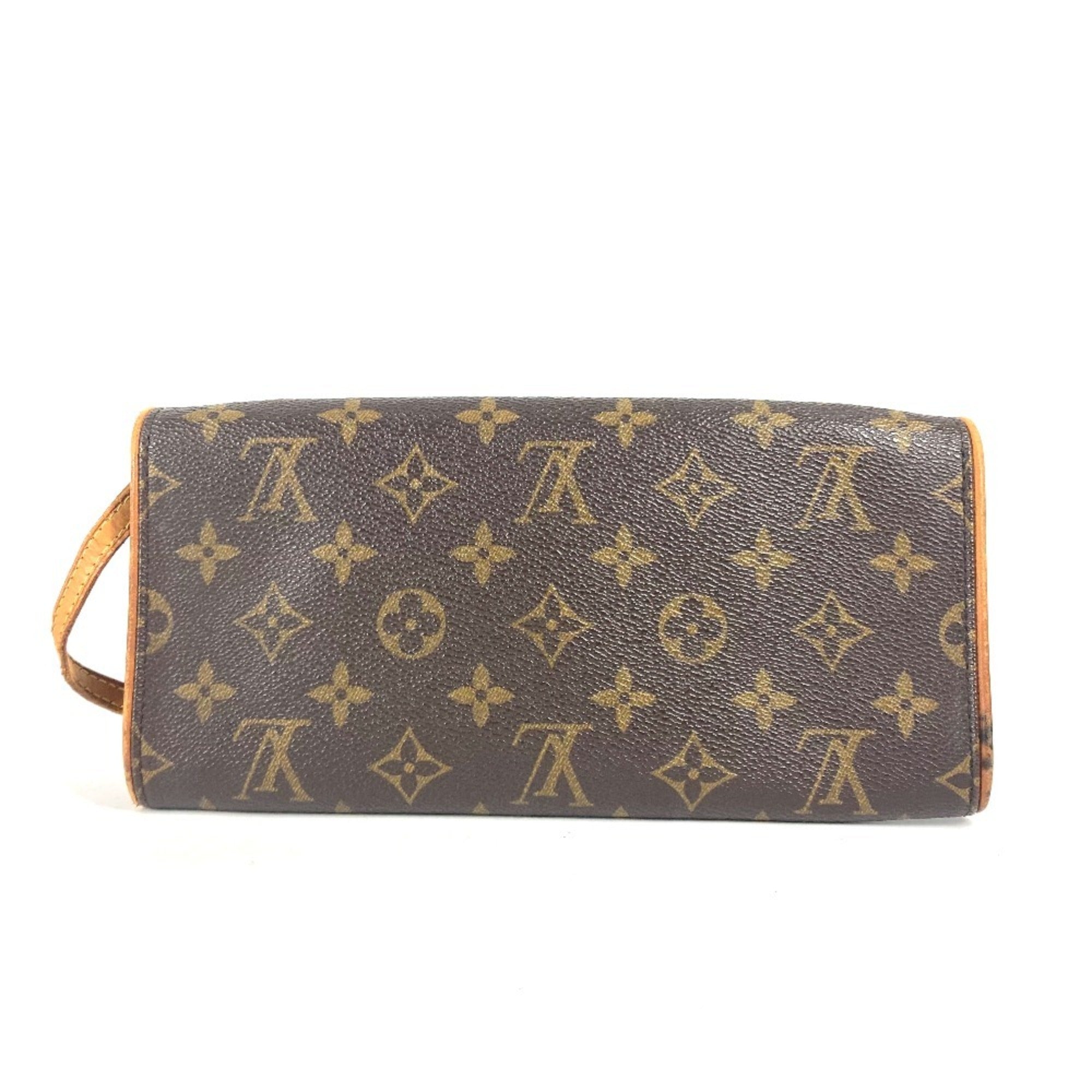 Louis Vuitton Brown Monogram Monogram Clutch Bag Pochette Shoulder Bag (Pre-Owned)