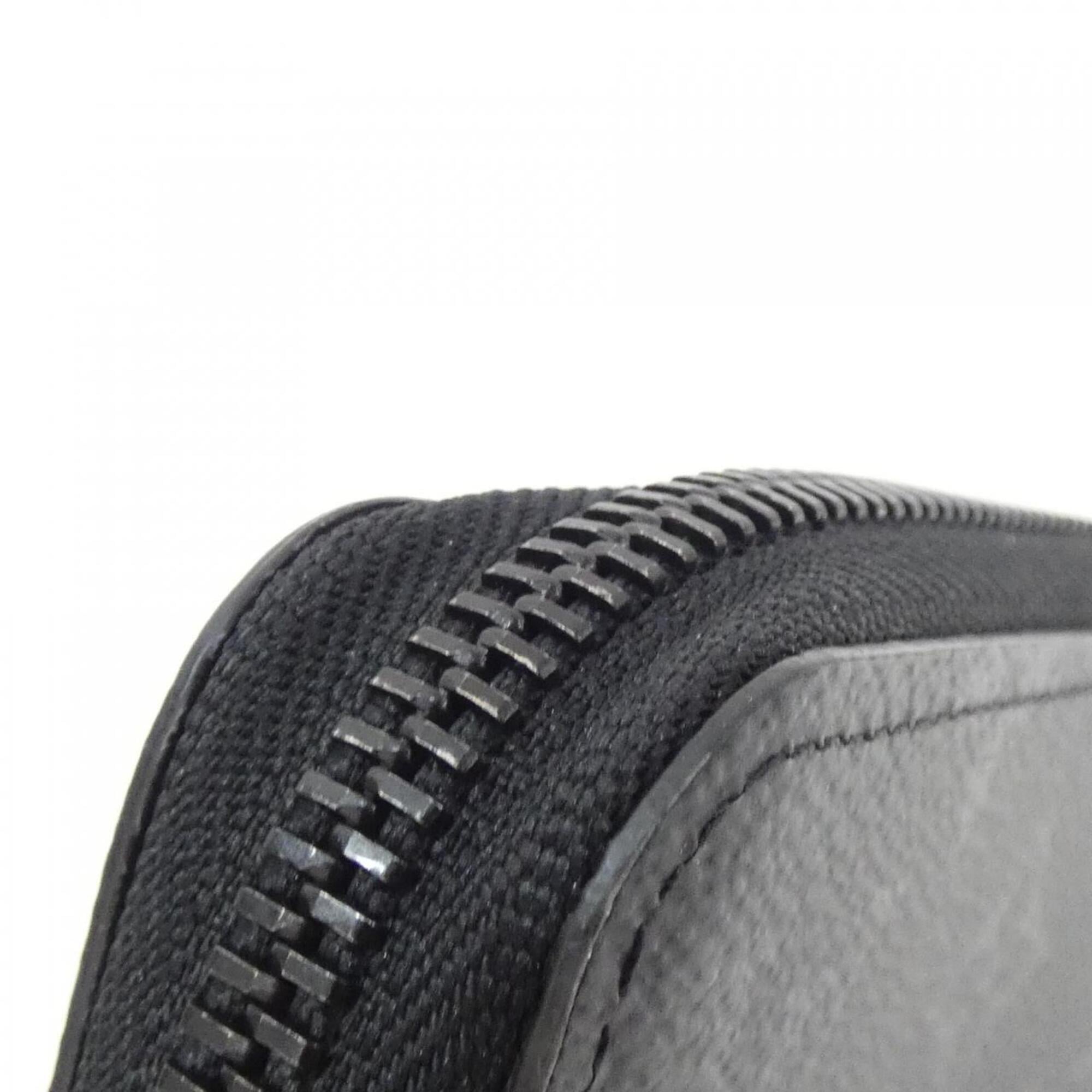 Louis Vuitton Black Leather Long Wallet (Bi-Fold) (Pre-Owned)