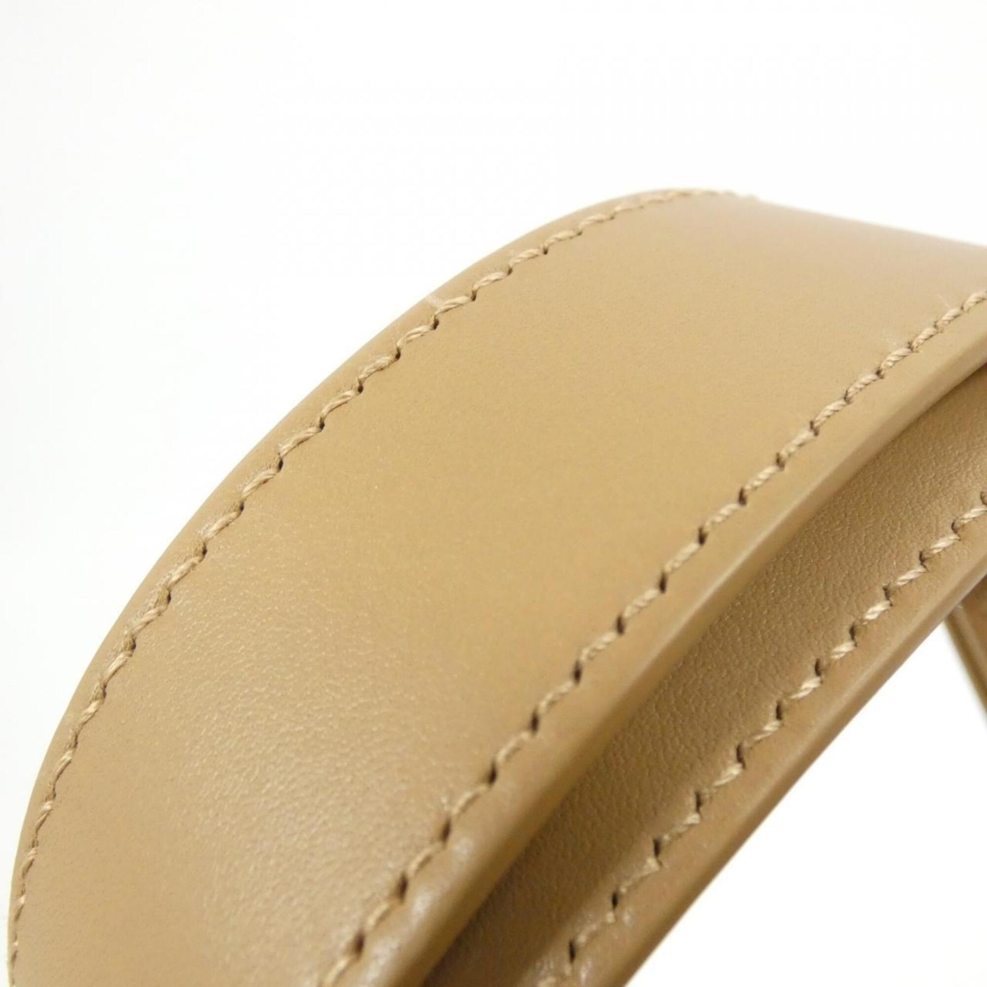 Christian Dior Brown Leather Handbag Pouch (Pre-Owned)
