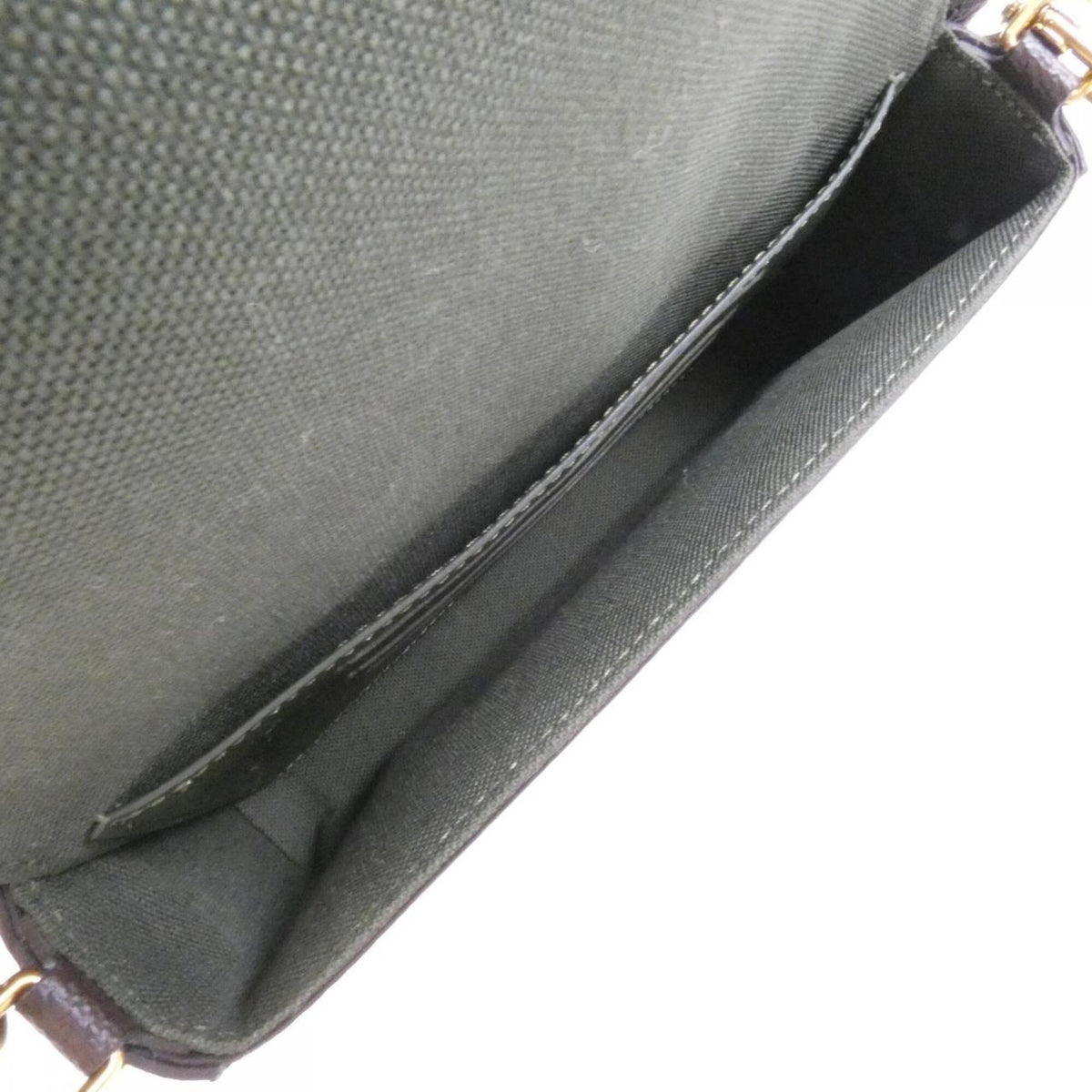 Louis Vuitton Khaki Marron Coated Canvas Pochette Pouch Shoulder Bag (Pre-Owned)