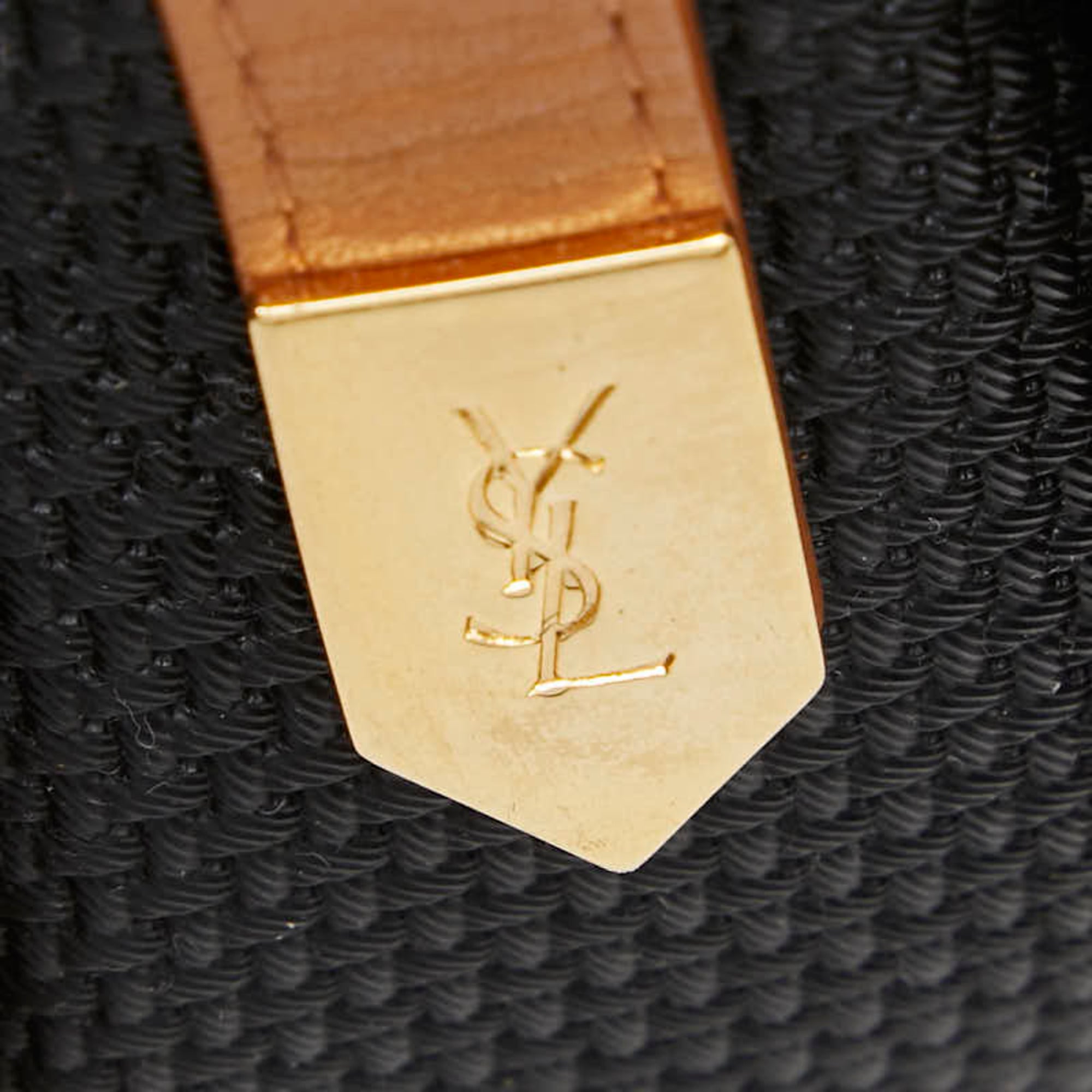 Saint Laurent Black Brown Pvc Shoulder Bag (Pre-Owned)