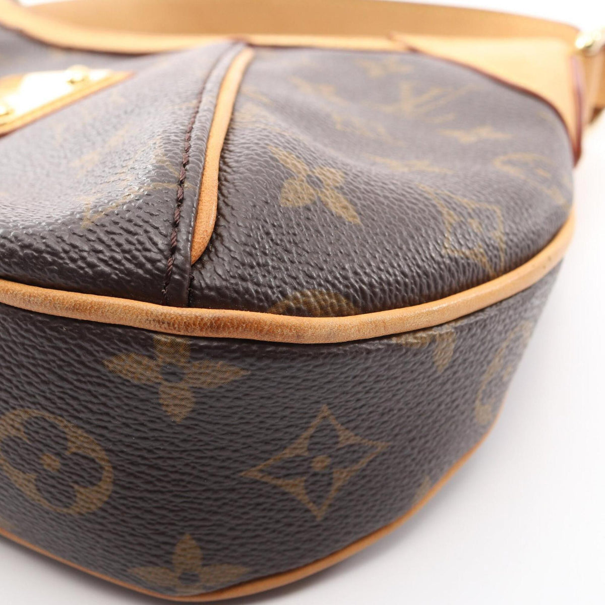 Louis Vuitton Brown Coated Canvas Pvc Monogram Leather Handbag Shoulder Bag (Pre-Owned)