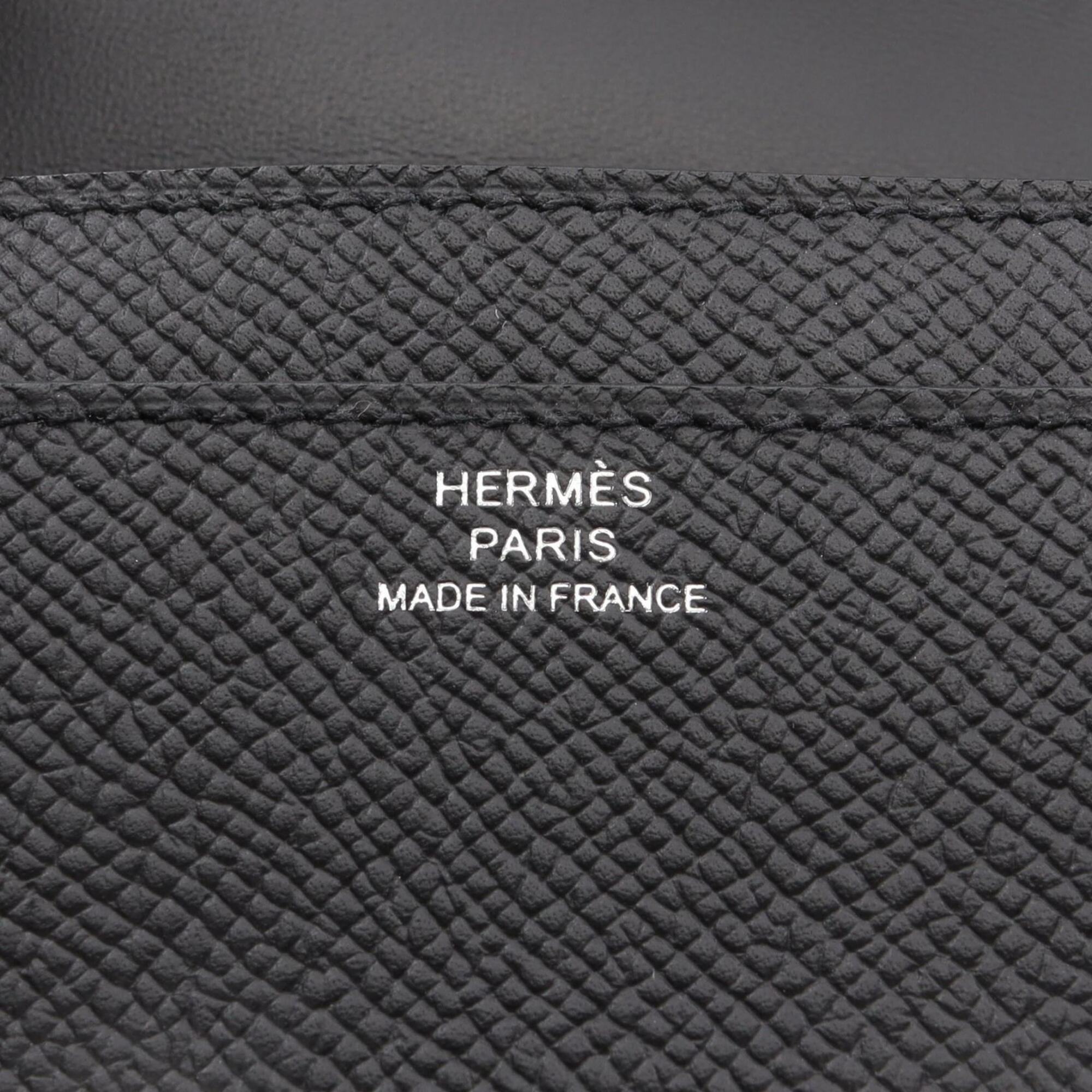 Hermes Black Epsom Leather Handbag Shoulder Bag (Pre-Owned)
