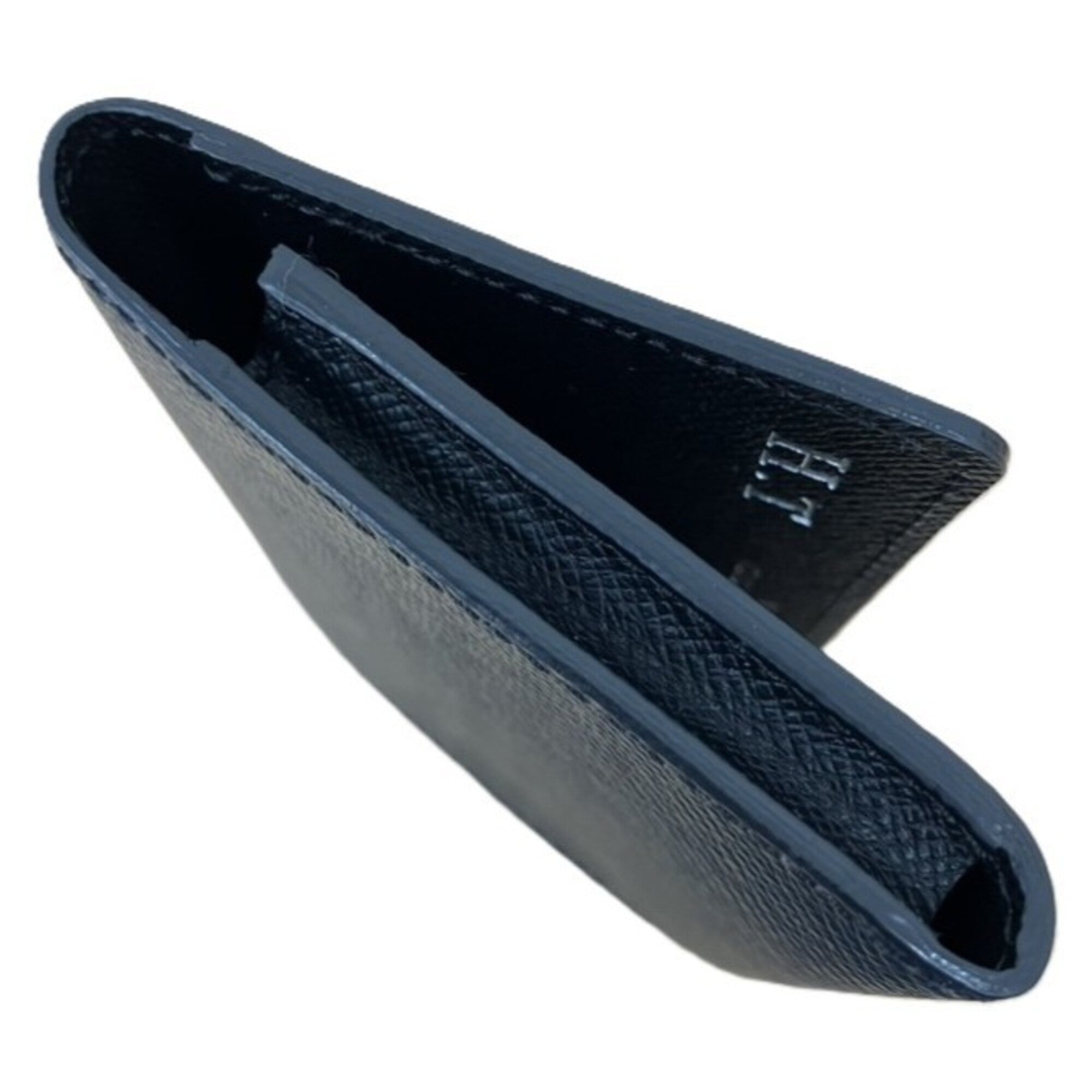 Louis Vuitton Black Leather Coin Purse/Coin Case (Pre-Owned)