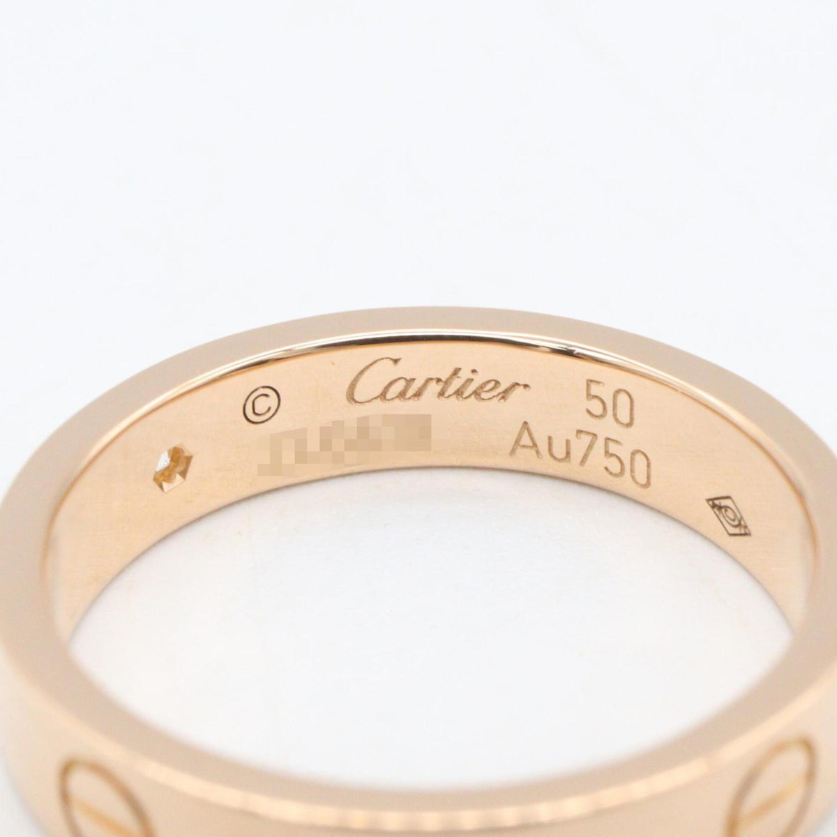 Cartier Gold Clear Pink Gold (18K) Band Ring (Pre-Owned)