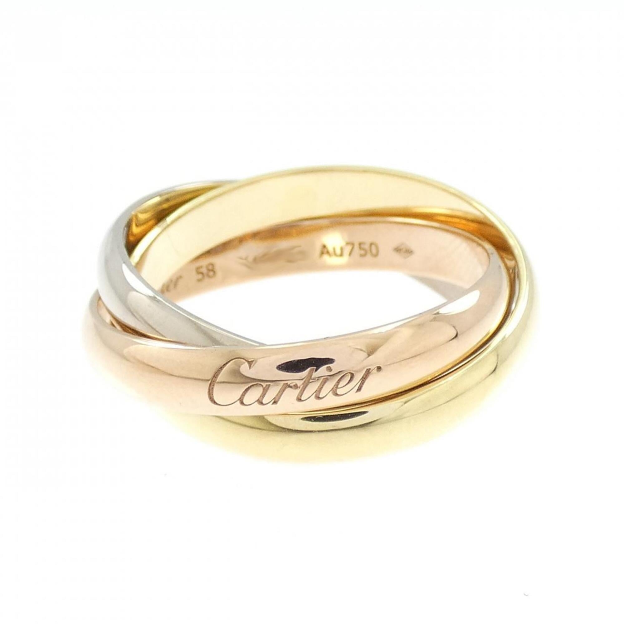Cartier Yellow Gold (18K) Pink Gold (18K) White Gold (18K) Band Ring (Pre-Owned)