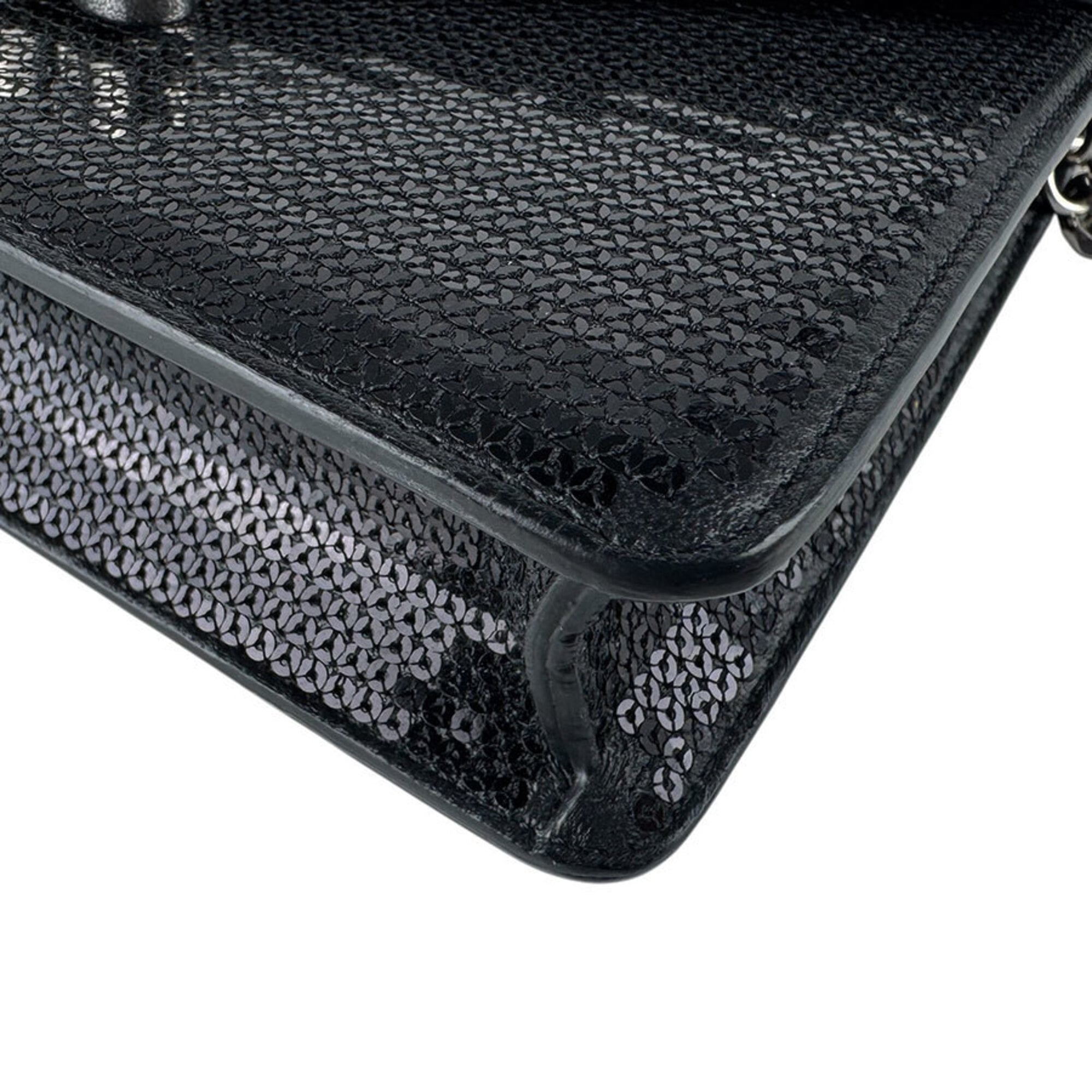 Celine Black Spangles Shoulder Bag (Pre-Owned)
