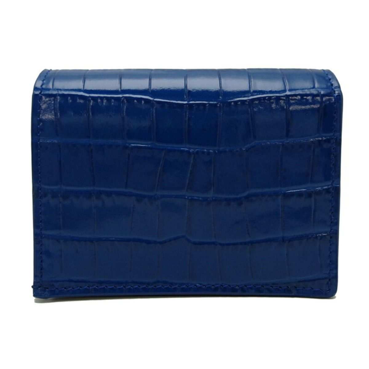 Versace Blue Leather Wallet (Bi-Fold) (Pre-Owned)