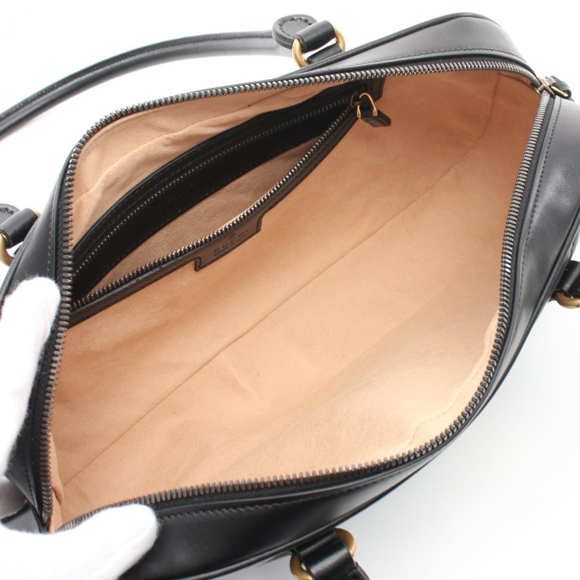 Gucci Black Leather Tote Bag (Pre-Owned)