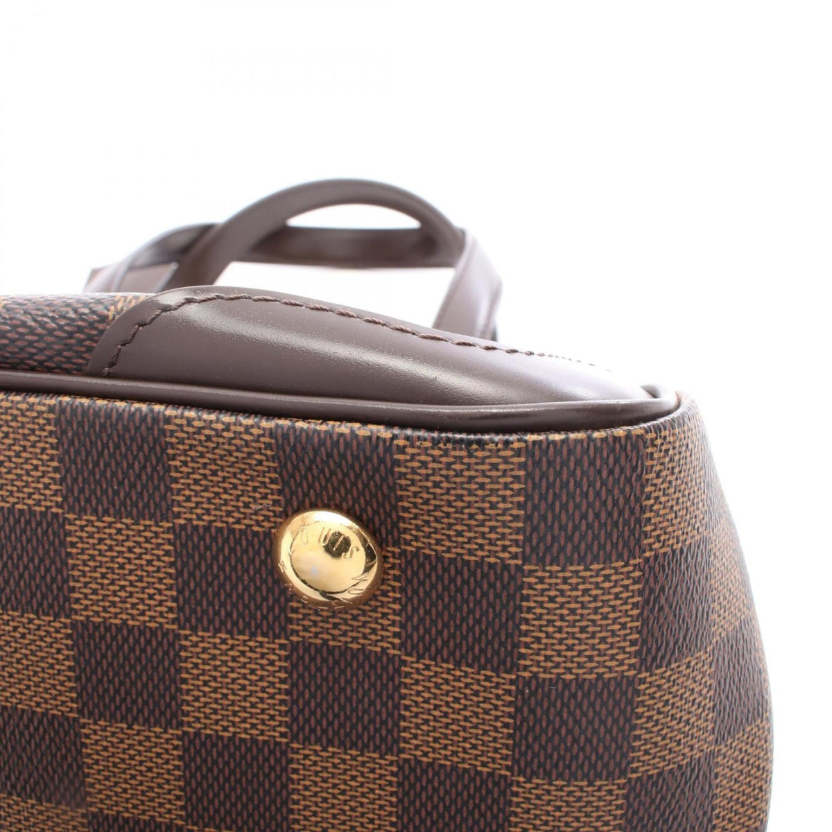 Louis Vuitton Brown Damier Canvas Coated Canvas Leather Handbag Shoulder Bag (Pre-Owned)