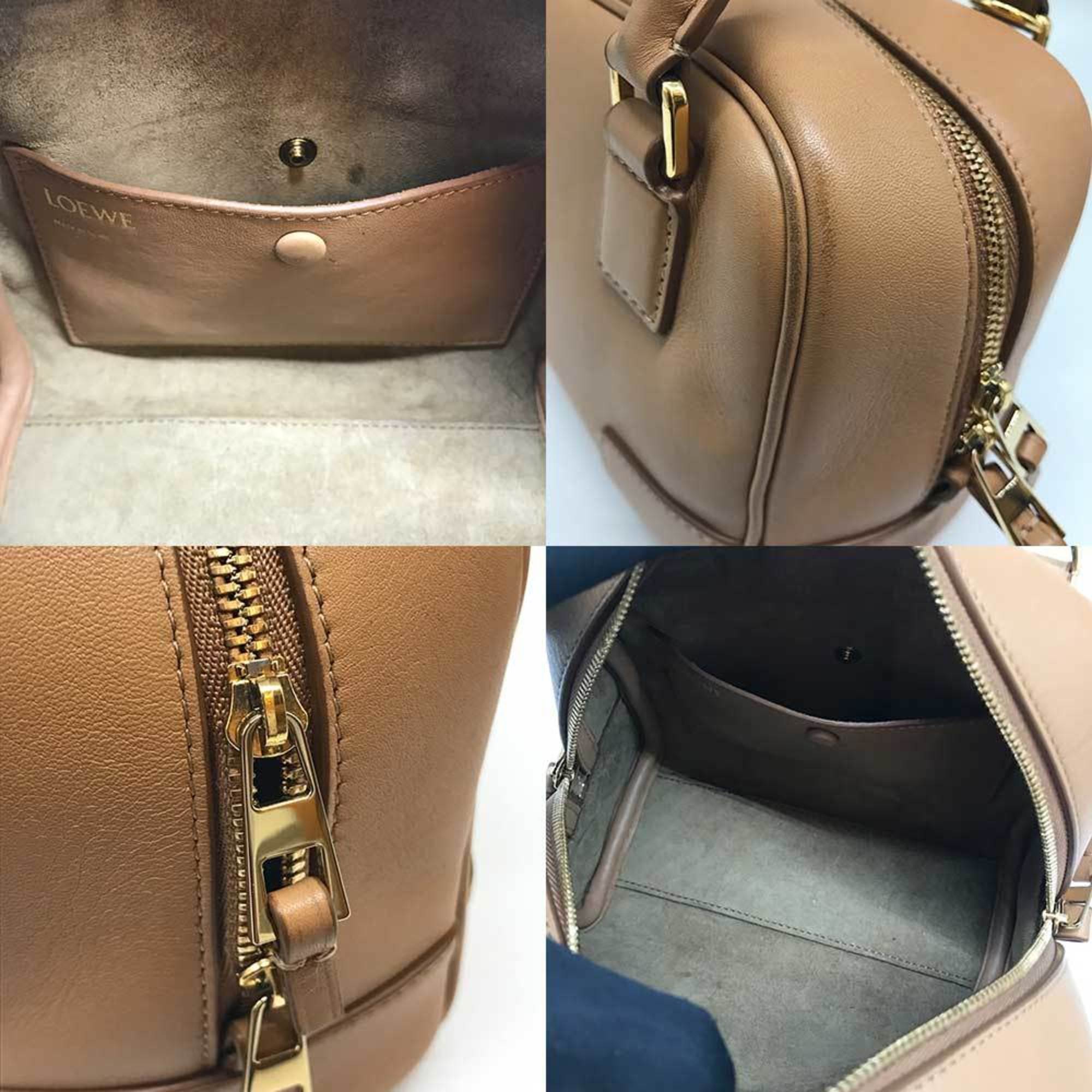 Loewe Amazona Beige Leather Handbag (Pre-Owned)
