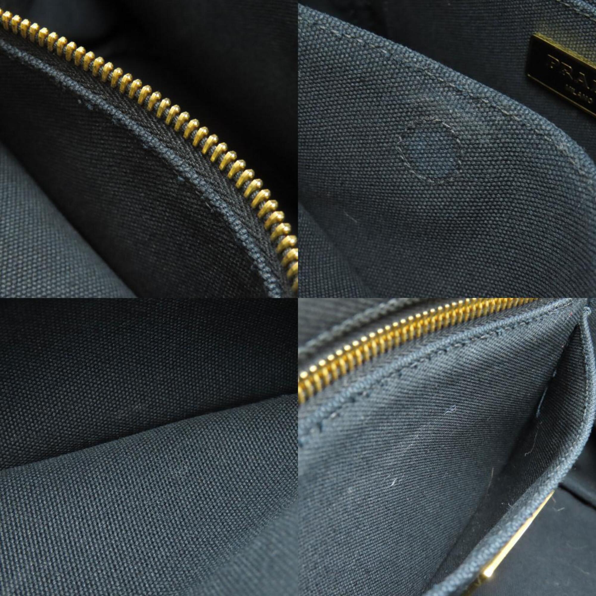 Prada Black Canvas Handbag (Pre-Owned)