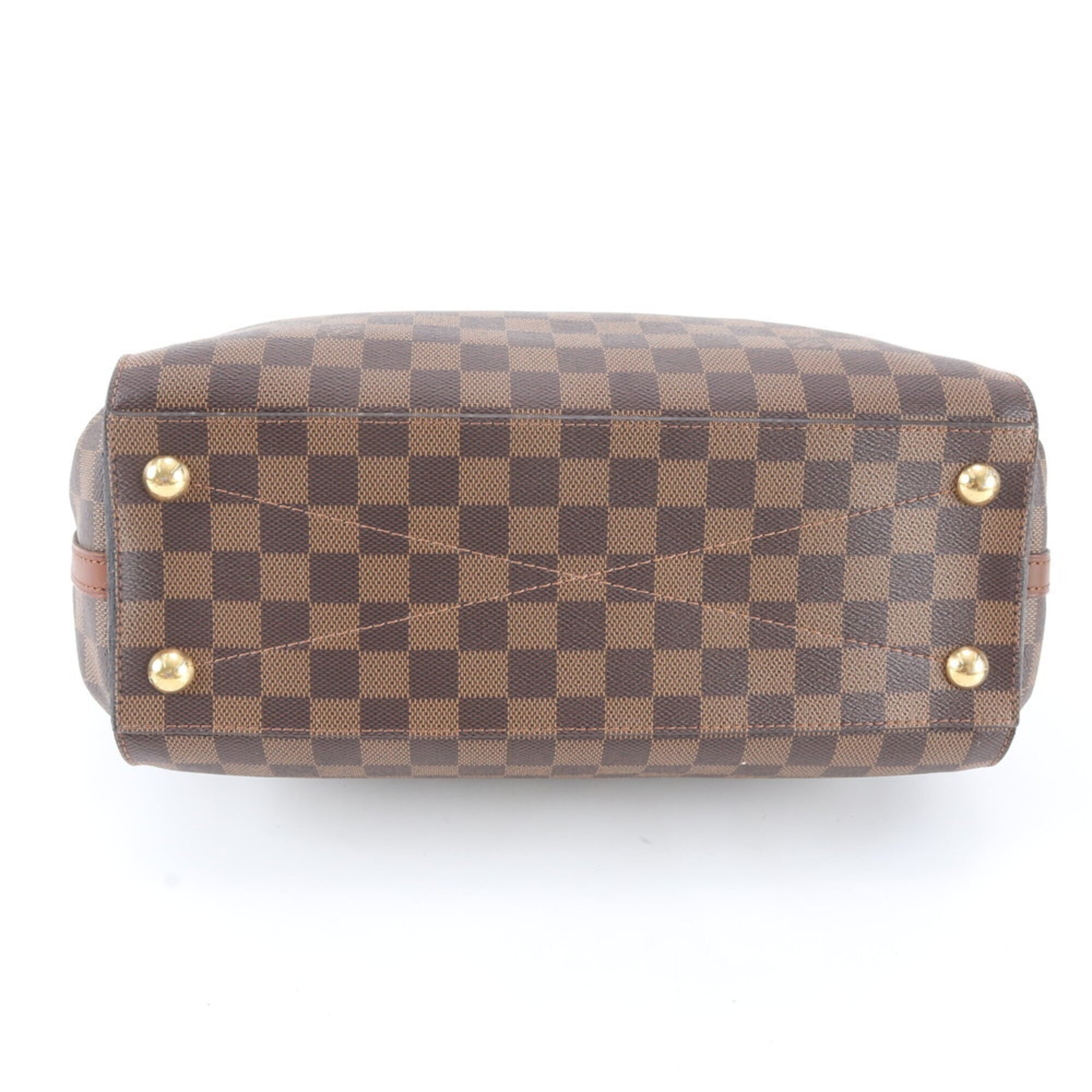 Louis Vuitton Ebene Leather Coated Canvas Handbag Shoulder Bag Tote Bag (Pre-Owned)