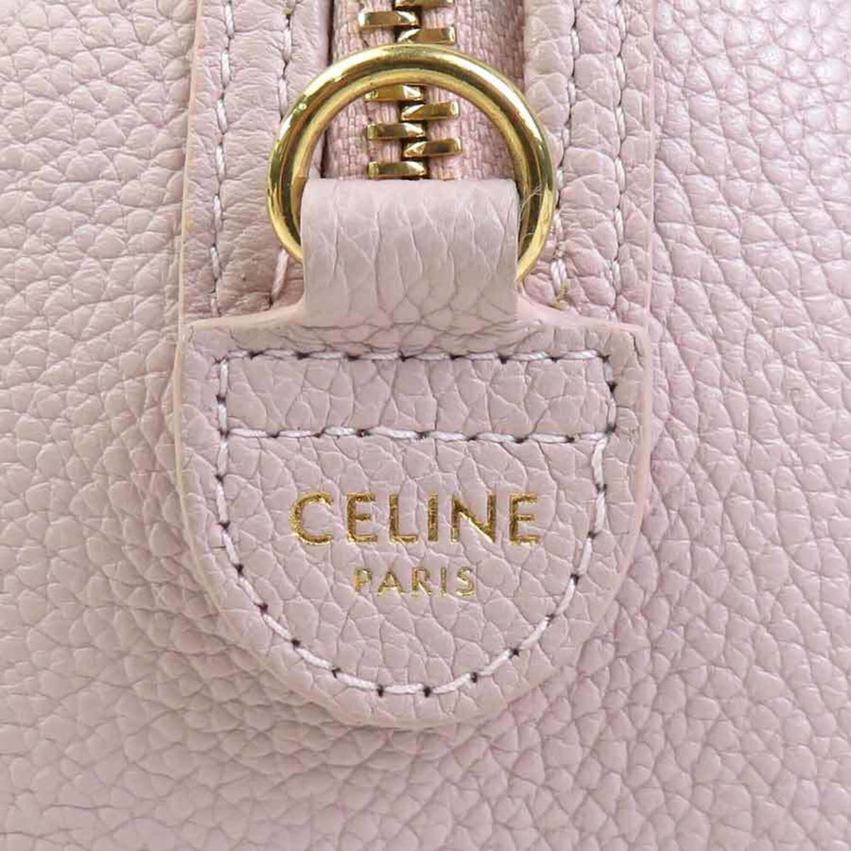 Celine Pink Leather Handbag Shoulder Bag (Pre-Owned)