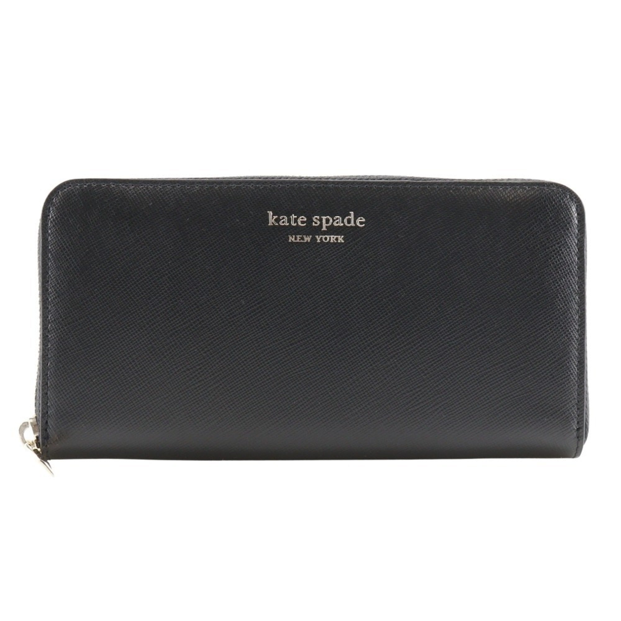 Kate Spade Black Leather Long Wallet (Bi-Fold) (Pre-Owned)