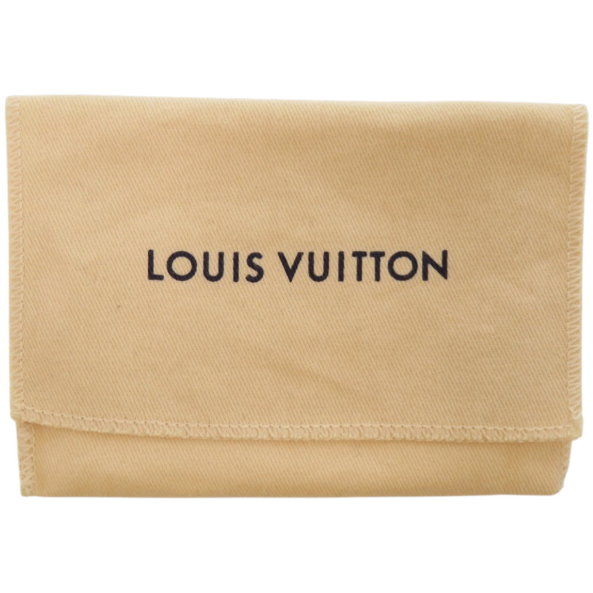 Louis Vuitton Purple Leather Wallet (Tri-Fold) (Pre-Owned)