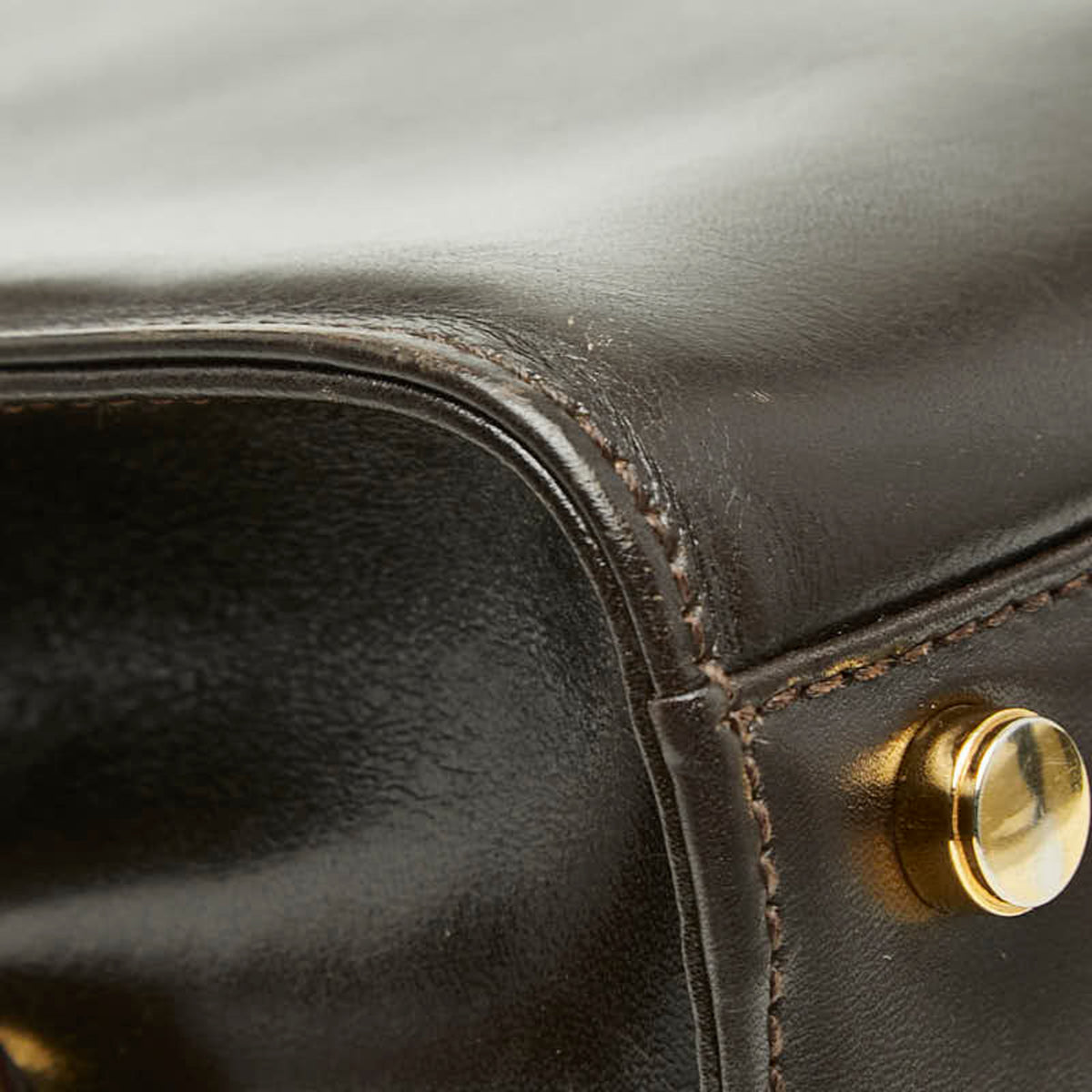 Salvatore Ferragamo Brown Leather Handbag (Pre-Owned)
