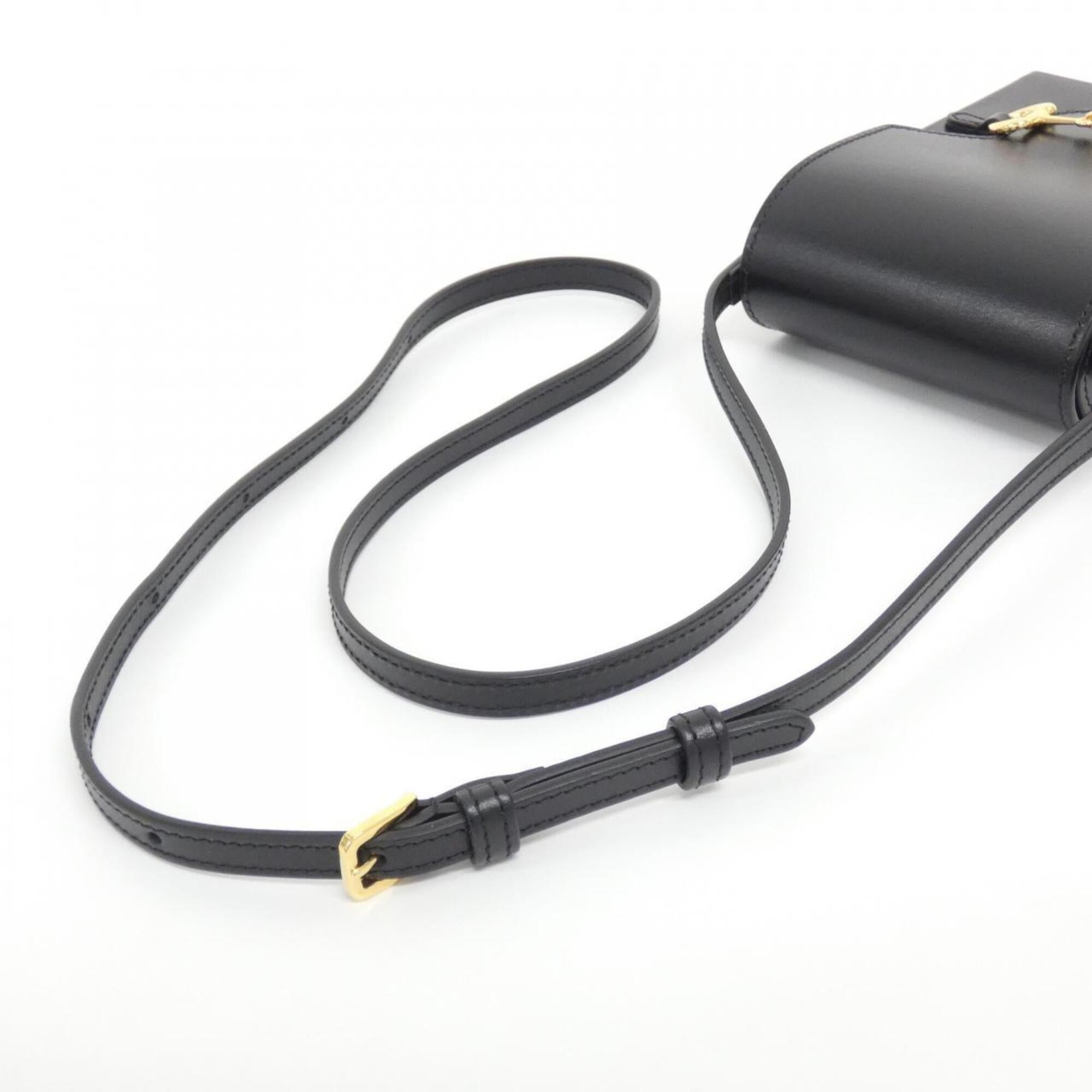 Gucci Black Leather Shoulder Bag (Pre-Owned)