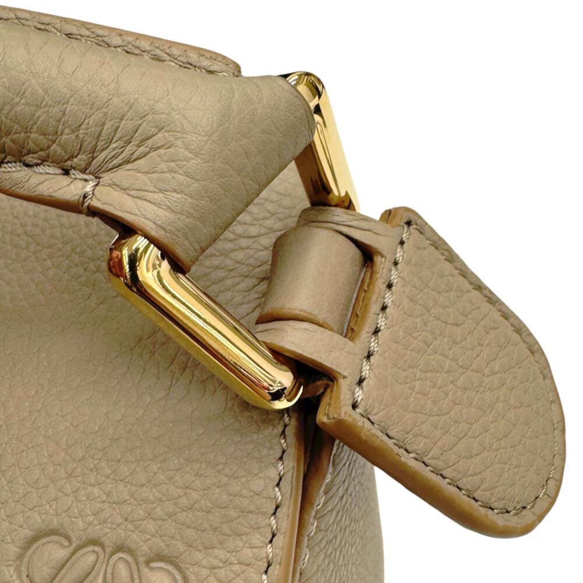 Loewe Sand Leather Handbag Shoulder Bag (Pre-Owned)