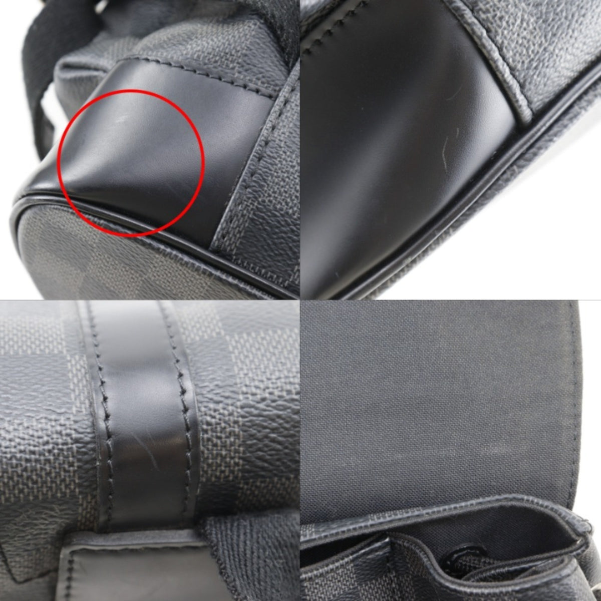 Louis Vuitton Black Damier Graphite Canvas Backpack (Pre-Owned)