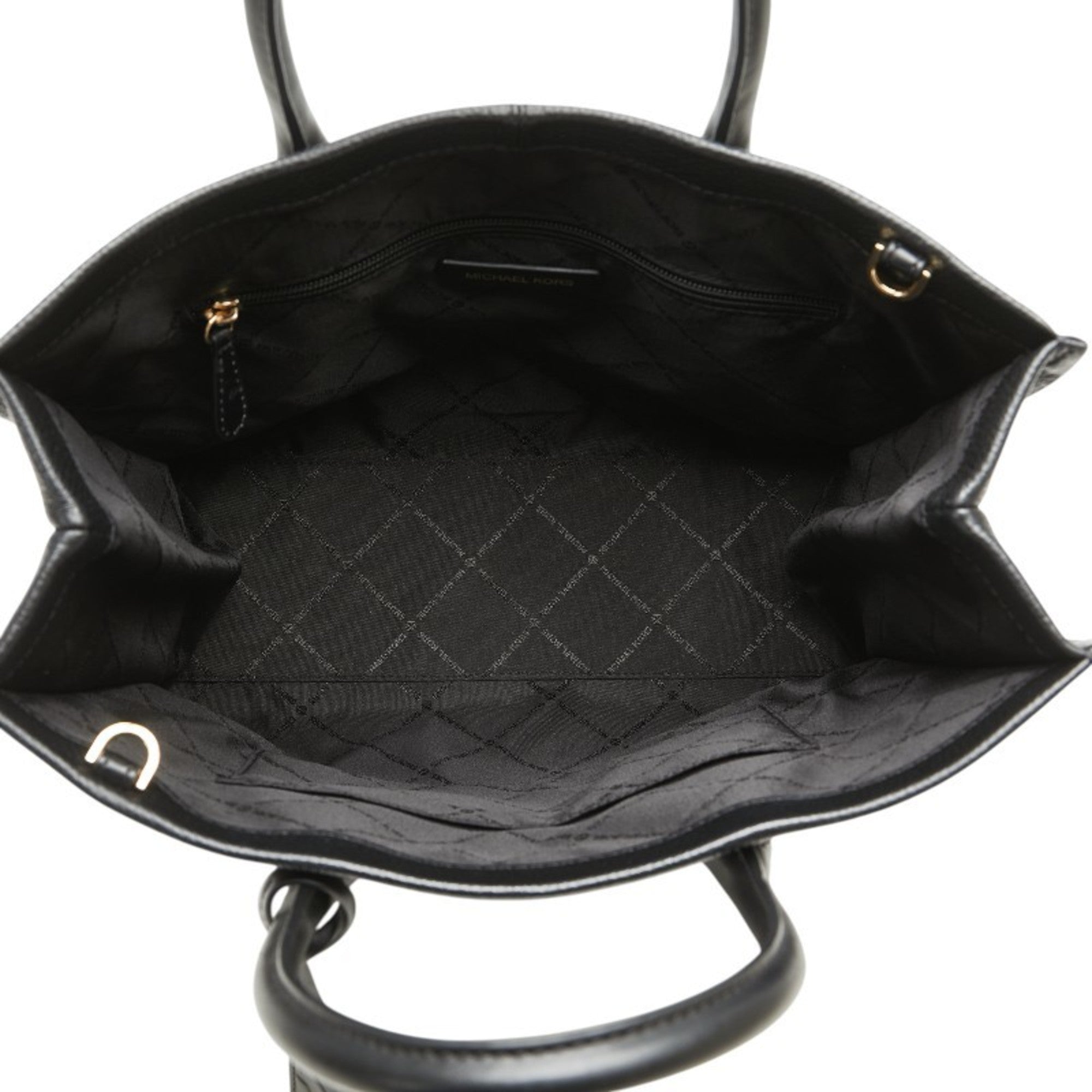 Michael Kors Black Leather Shoulder Bag Tote Bag (Pre-Owned)