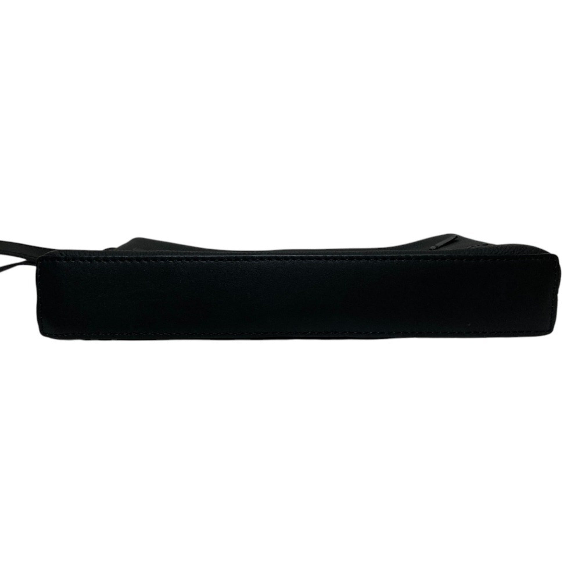 Louis Vuitton Noir Leather Clutch Bag Handbag Pouch (Pre-Owned)