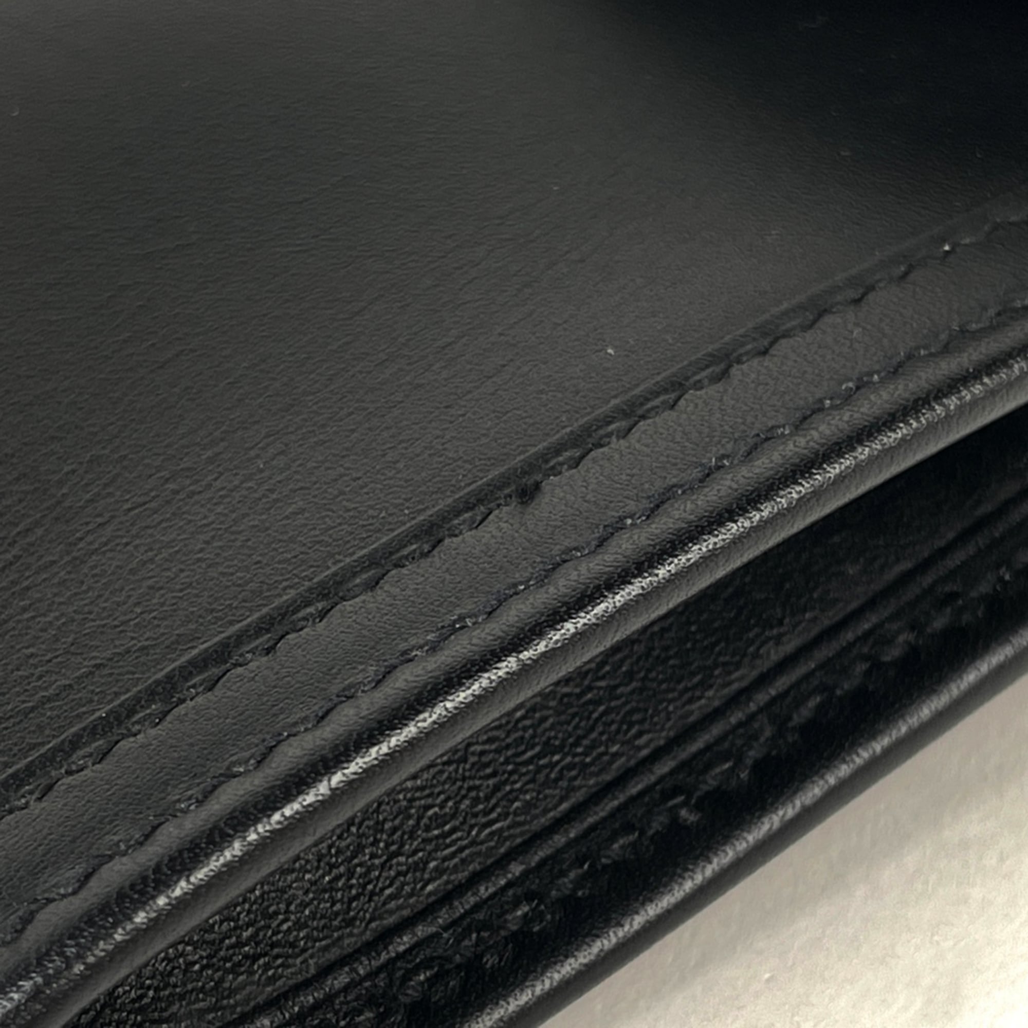 Hermes Black Swift Leather Clutch Bag (Pre-Owned)