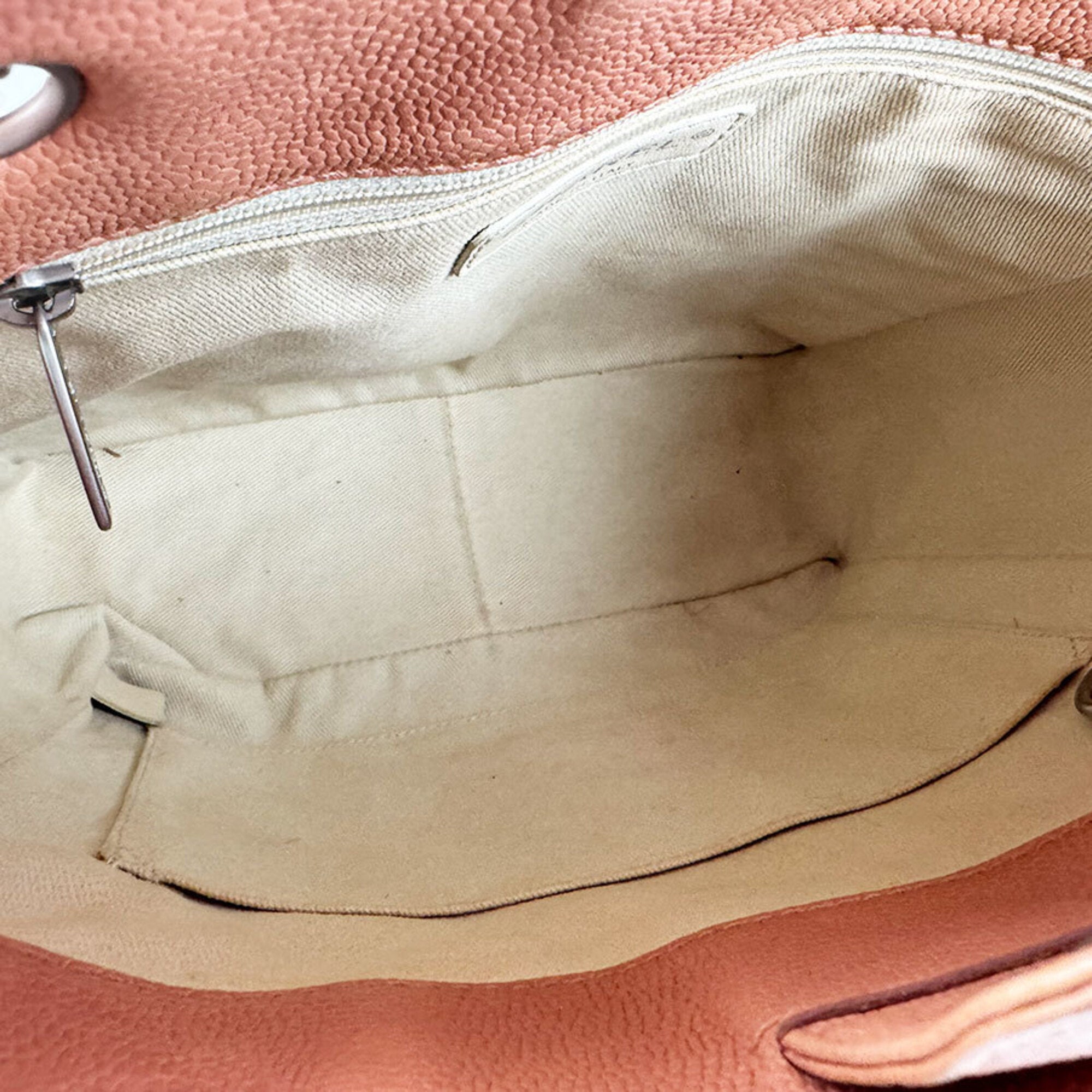 Chanel Pink Grained Calfskin Handbag (Pre-Owned)
