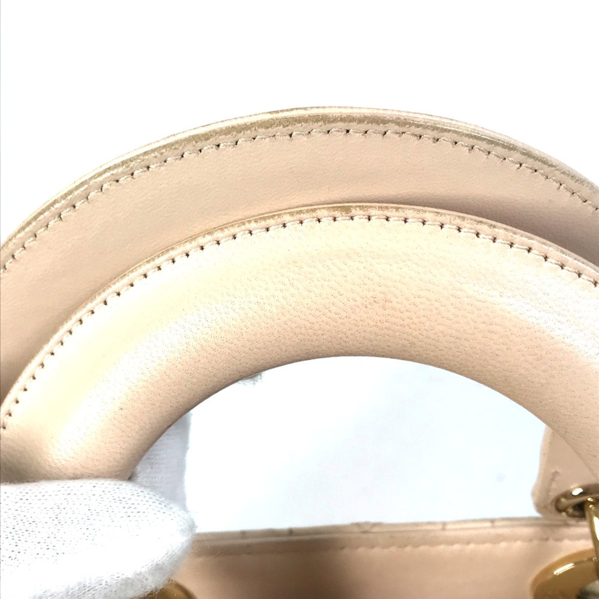 Christian Dior Beige Leather Handbag (Pre-Owned)