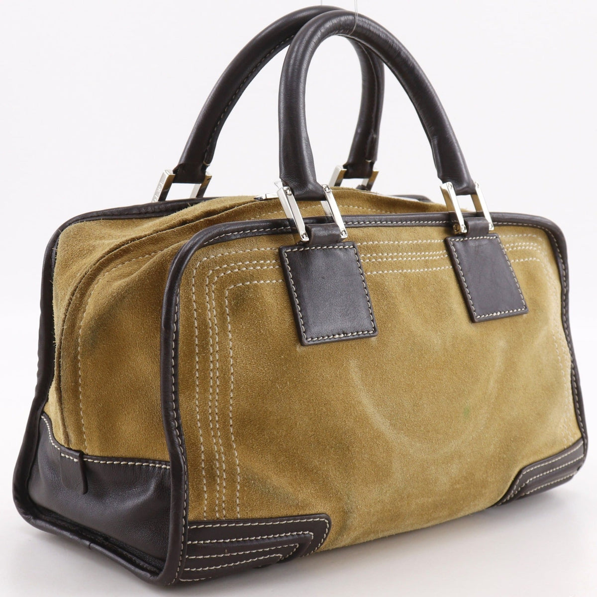 Loewe Amazona Brown Suede Handbag (Pre-Owned)
