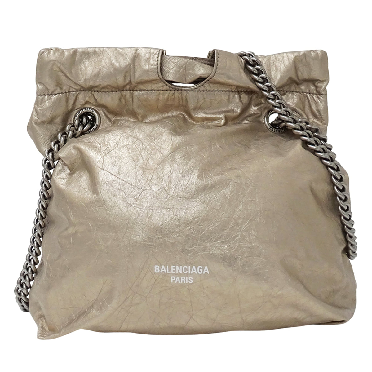 Balenciaga Metallic Leather Handbag Shoulder Bag (Pre-Owned)