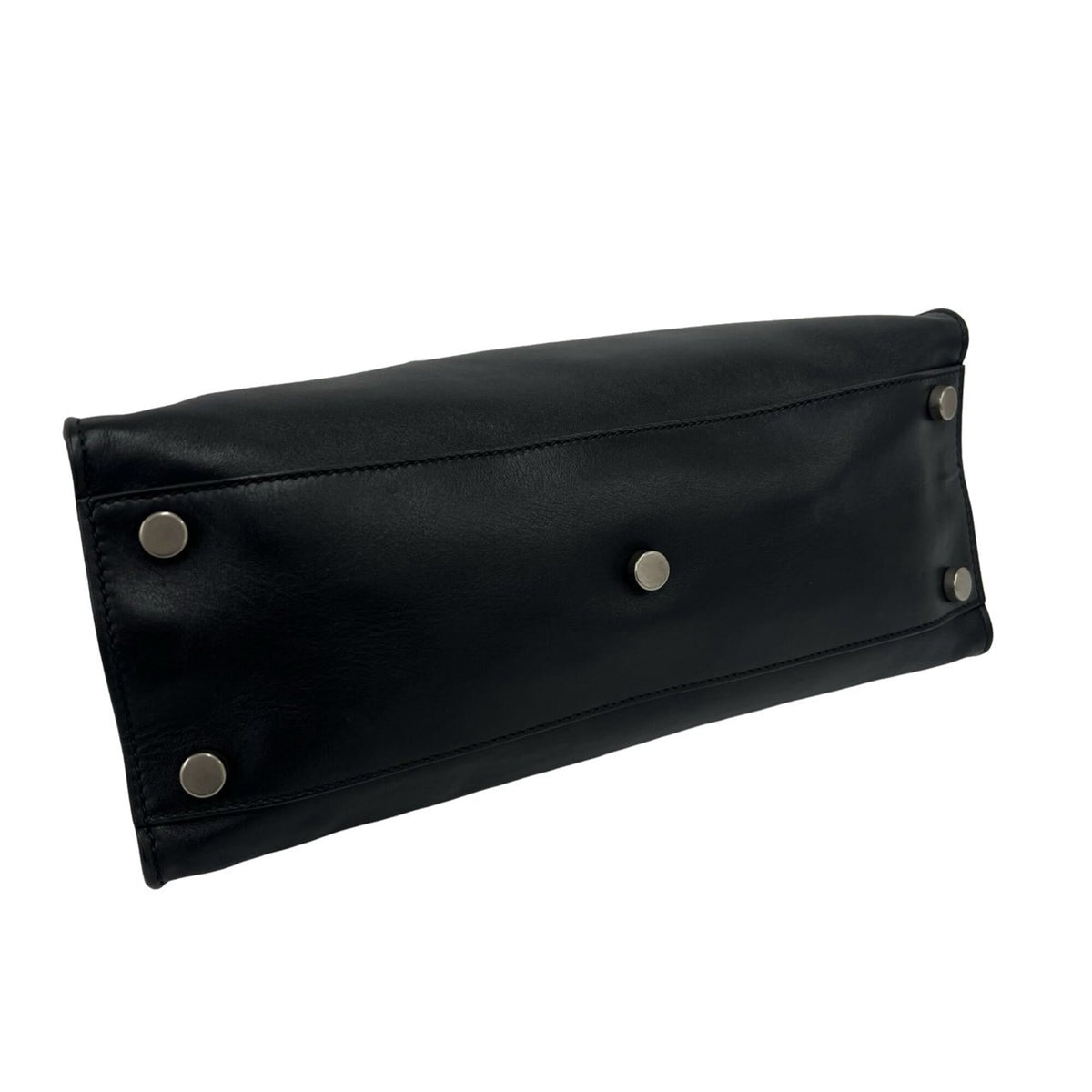 Gucci Black Leather Handbag Tote Bag (Pre-Owned)