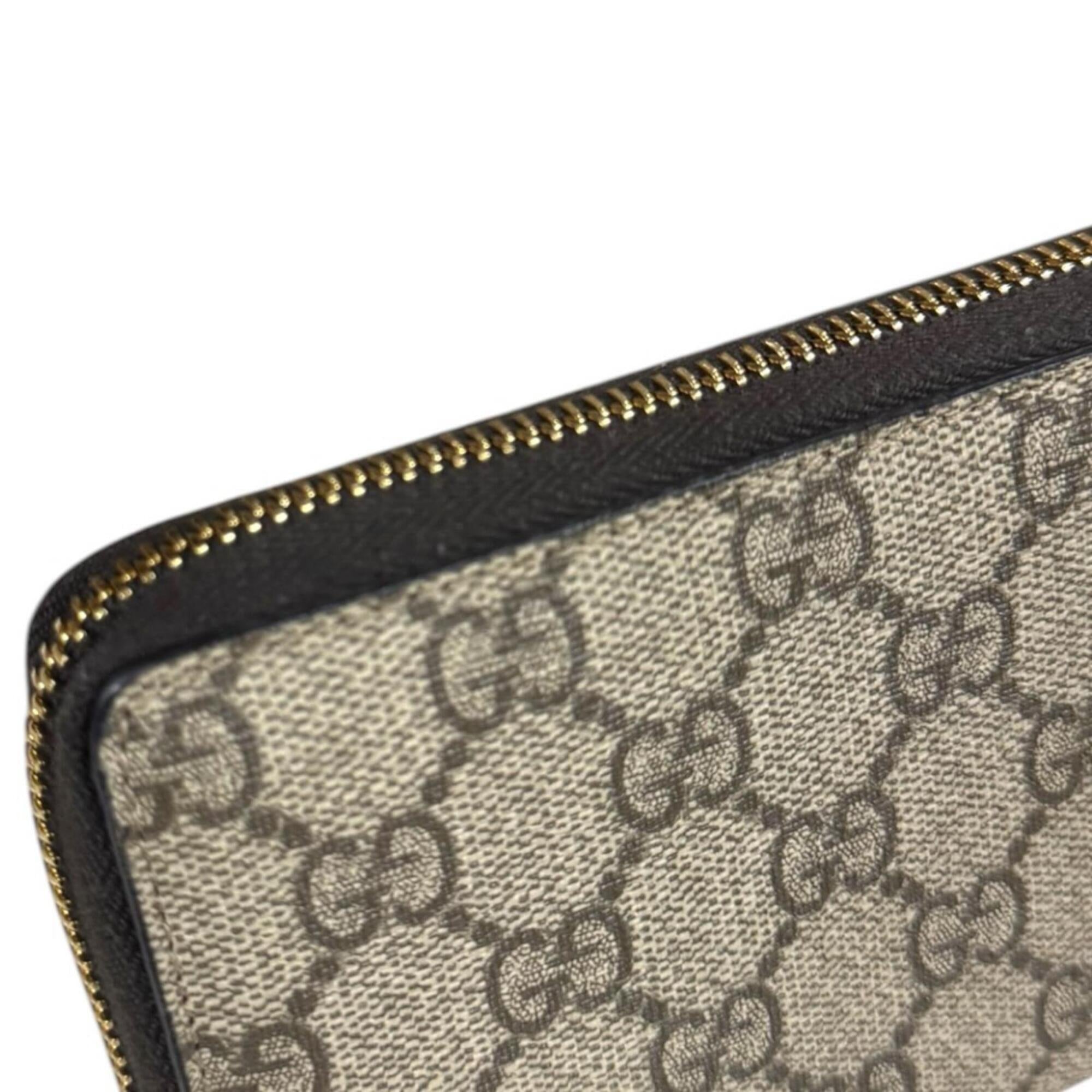 Gucci Beige Brown Canvas Coin Purse/Coin Case (Pre-Owned)