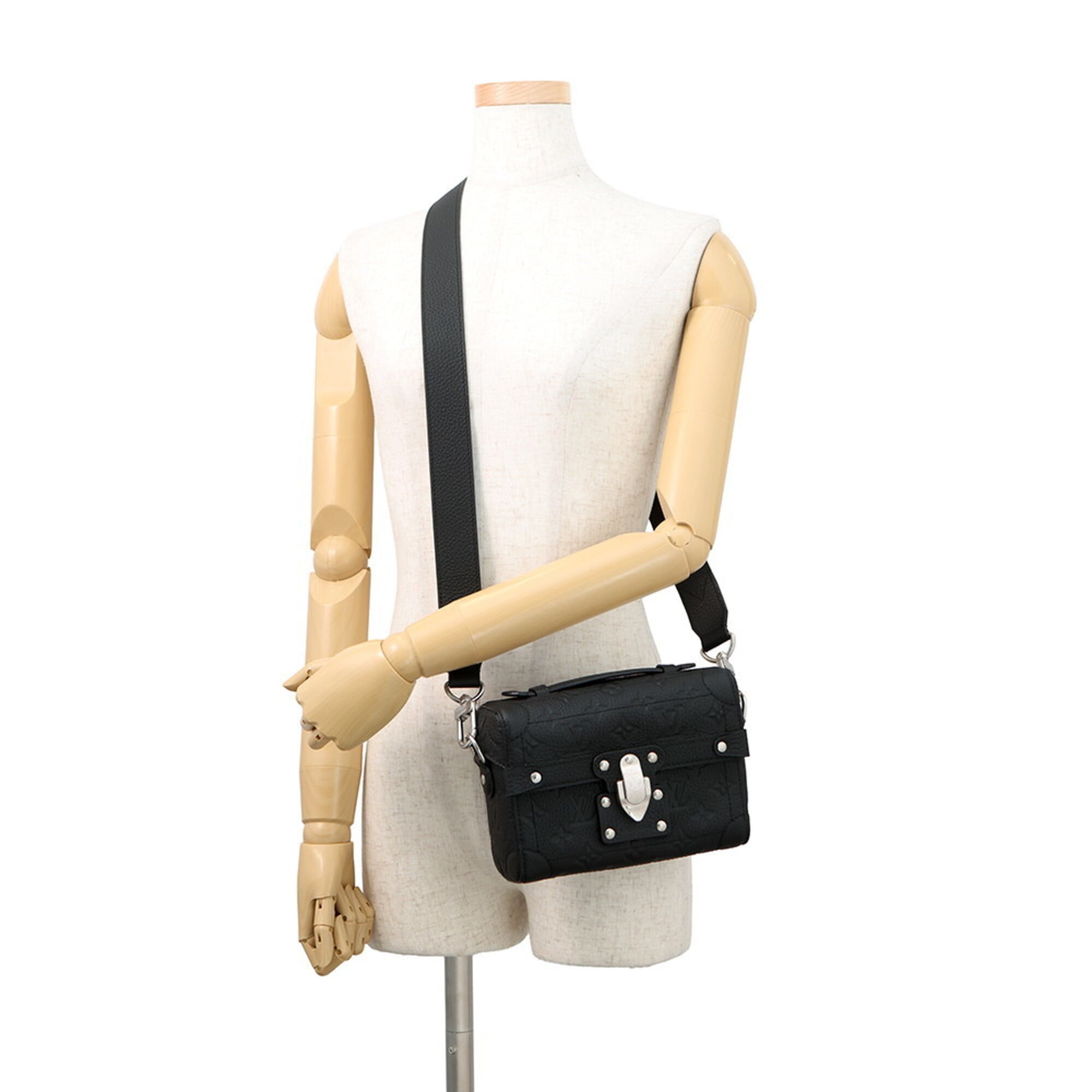 Louis Vuitton Taurillon Black Noir Handbag Shoulder Bag (Pre-Owned)