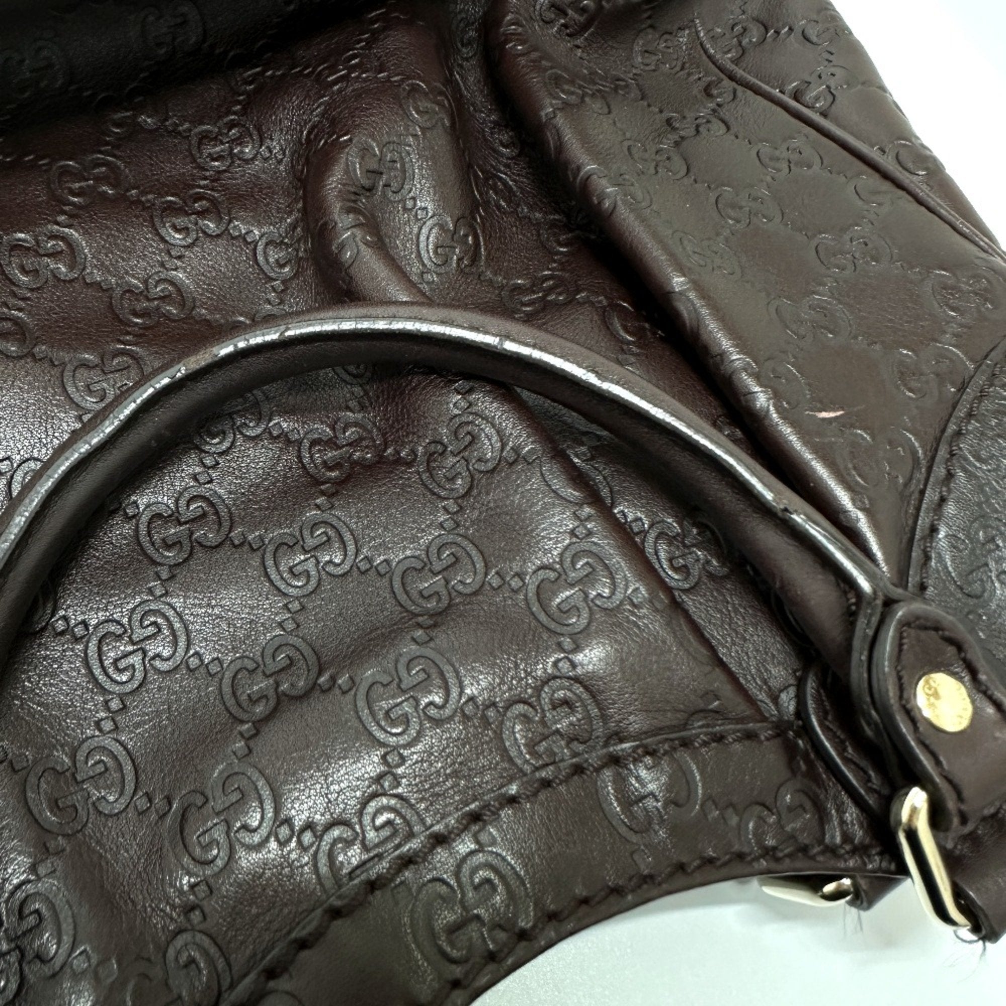 Gucci Brown Leather Tote Bag (Pre-Owned)