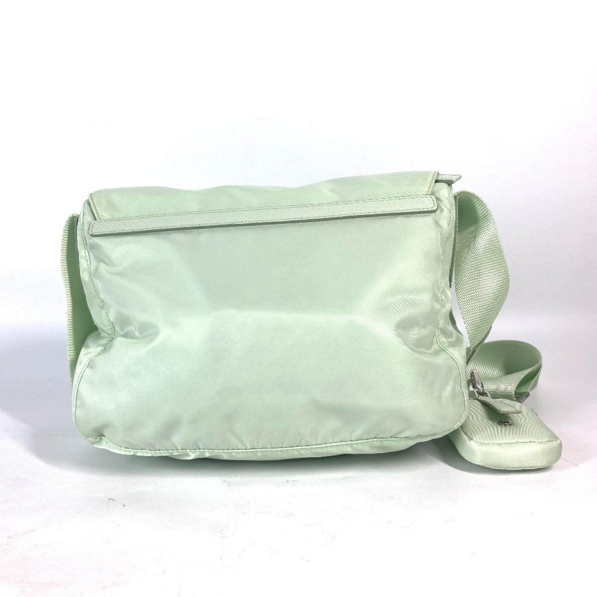 Prada Green Nylon Shoulder Bag (Pre-Owned)