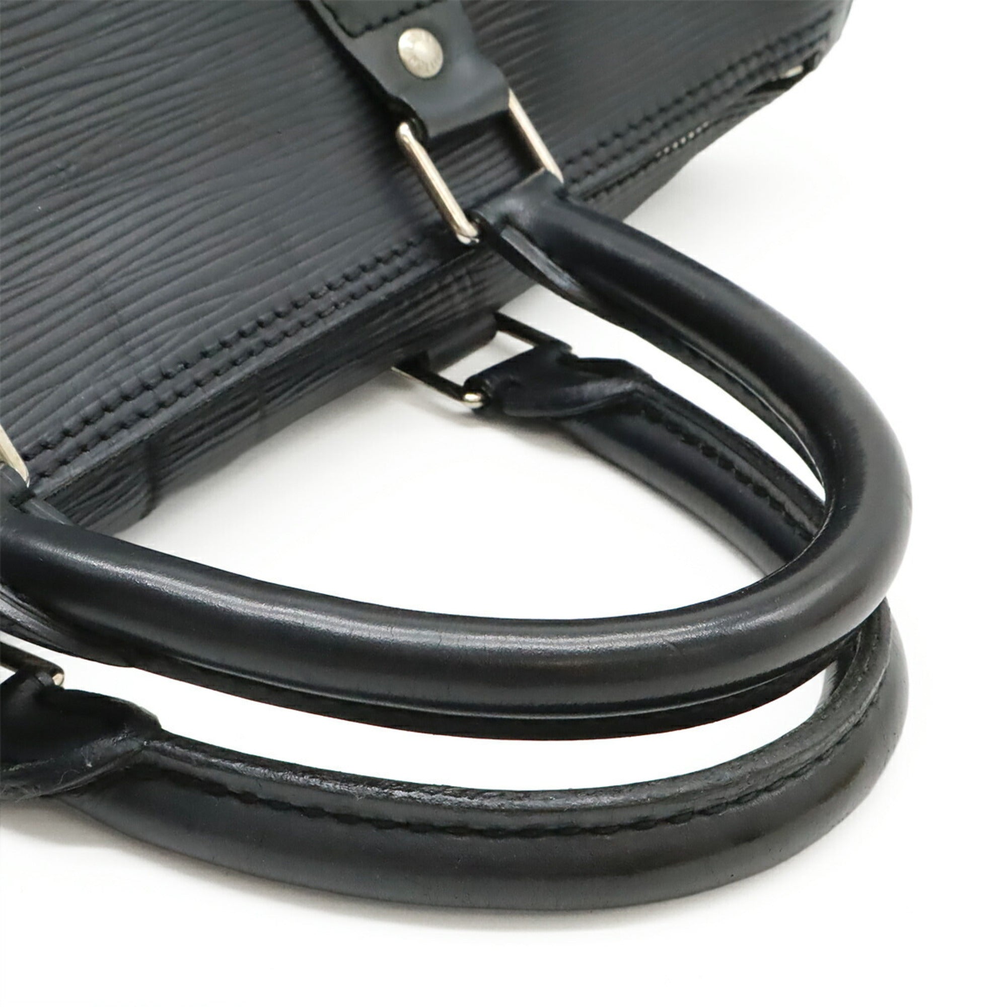 Louis Vuitton Noir Epi Leather Boston Bag Handbag (Pre-Owned)