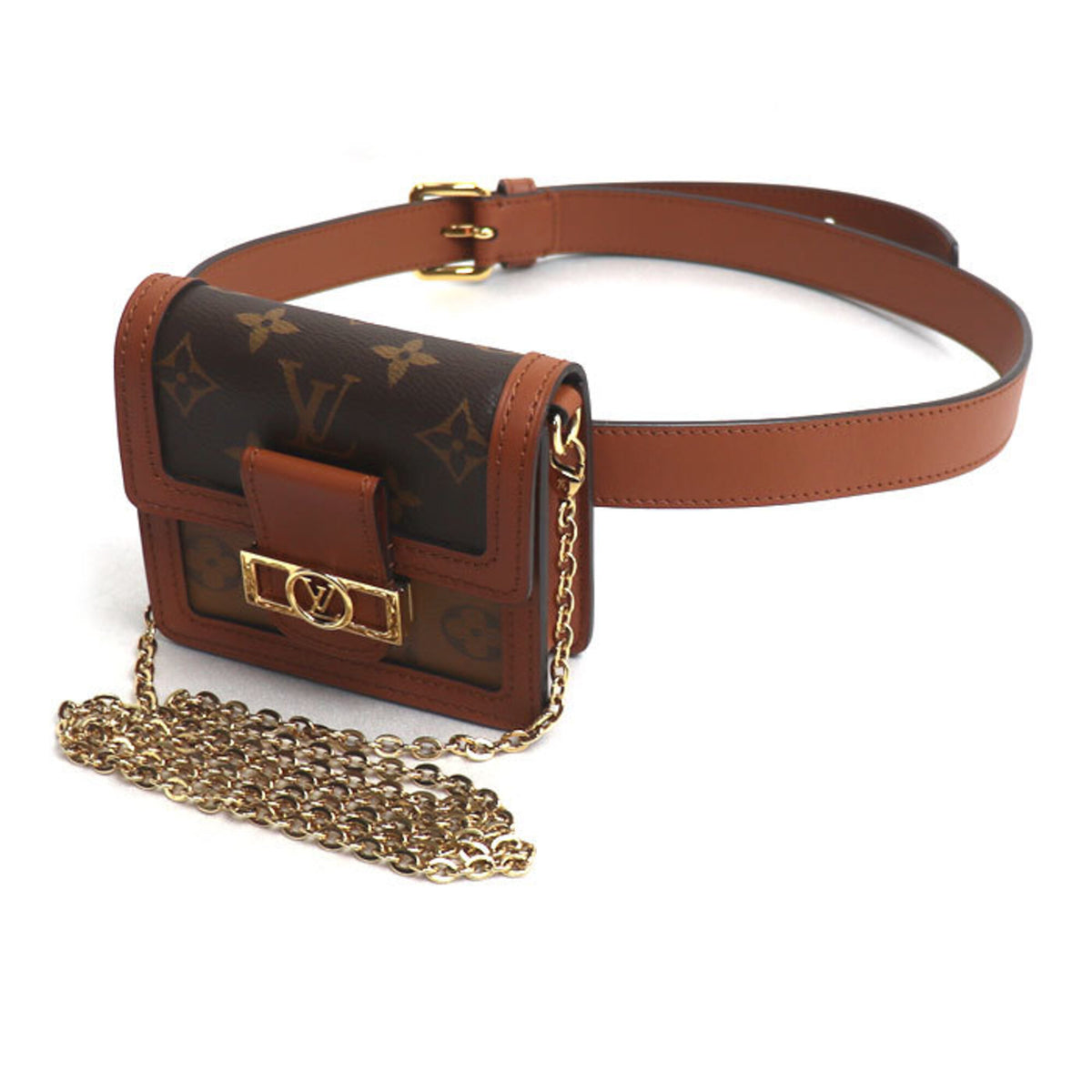 Louis Vuitton Brown Monogram Reverse Shoulder Bag (Pre-Owned)