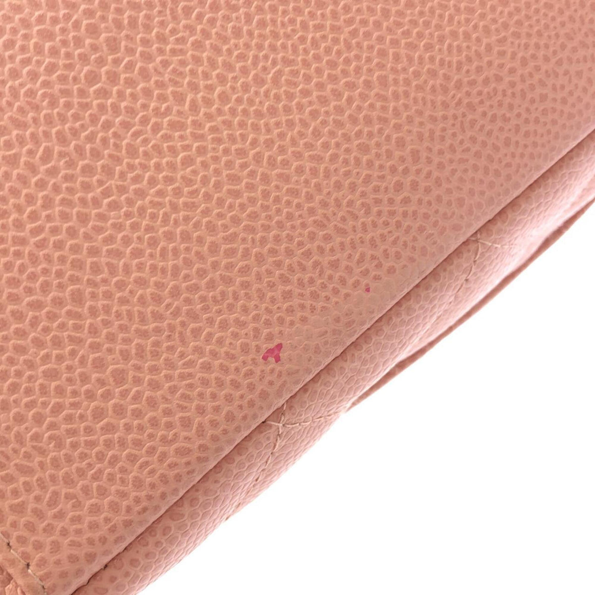 Chanel Pink Grained Calfskin Shoulder Bag (Pre-Owned)