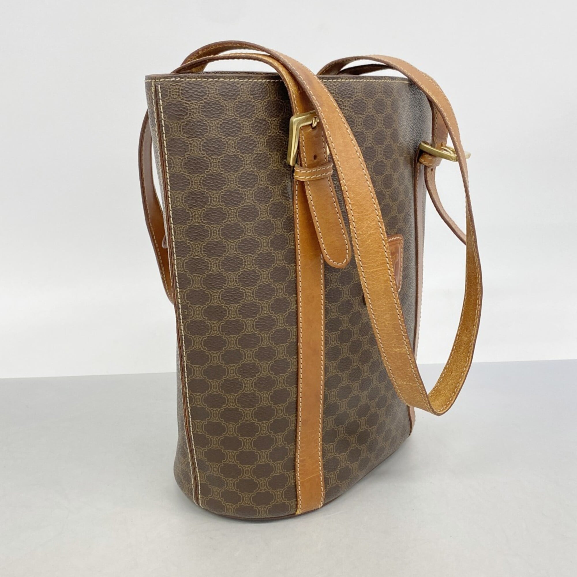 Celine Brown Pvc Tote Bag (Pre-Owned)