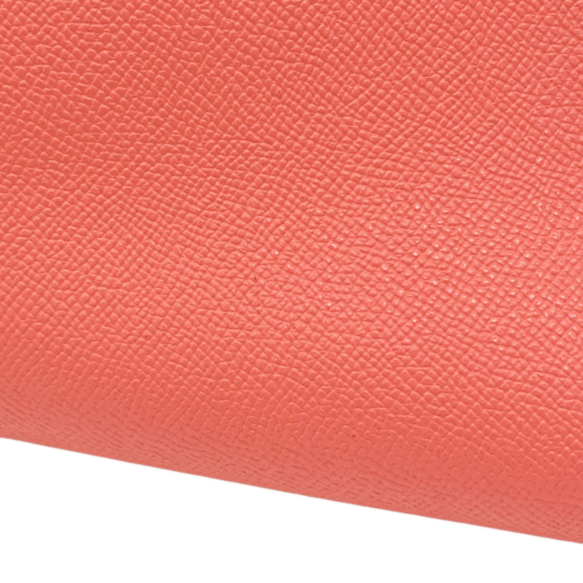 Coach Beige Pink Pvc Pouch Tote Bag (Pre-Owned)