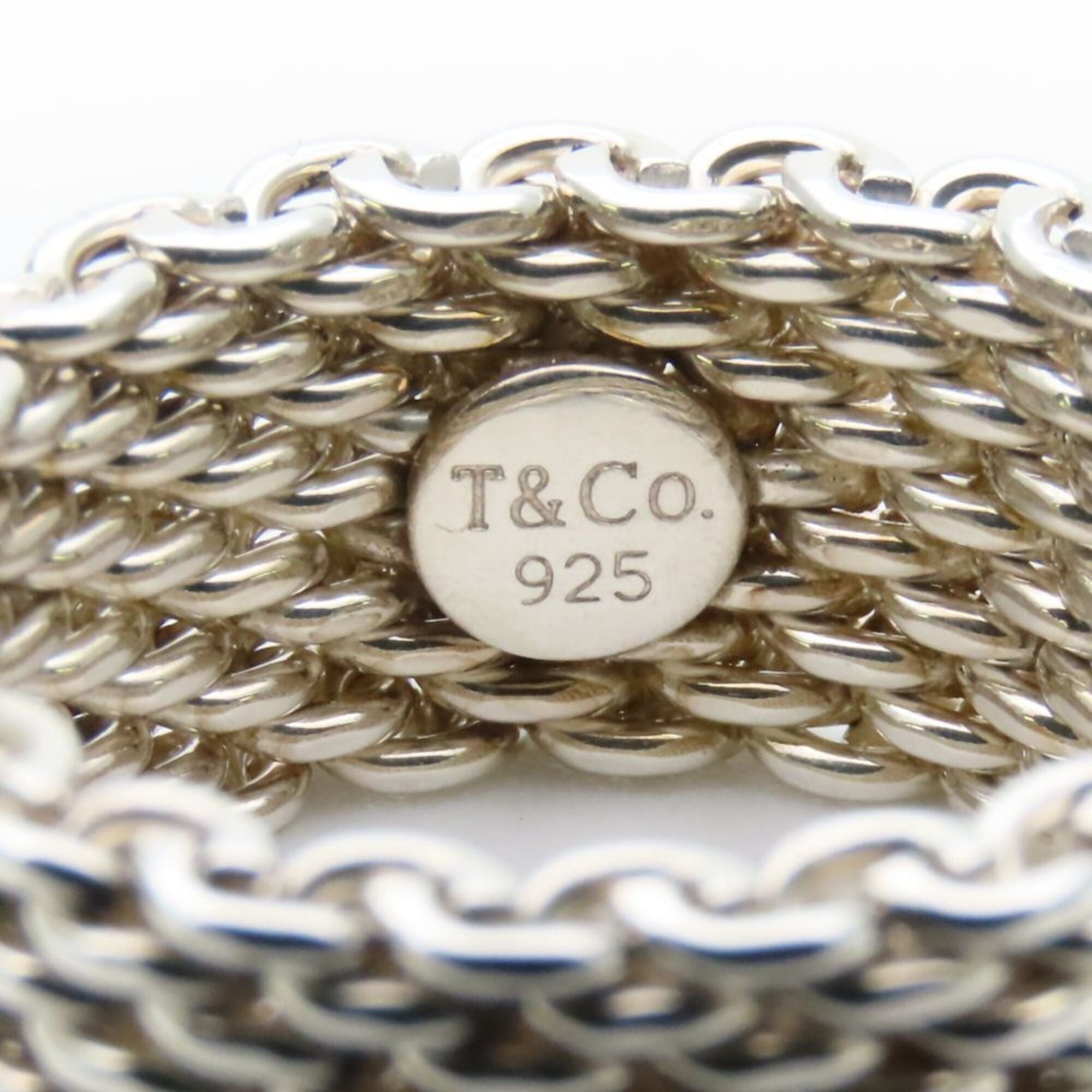 Tiffany Silver Silver 925 Band Ring (Pre-Owned)