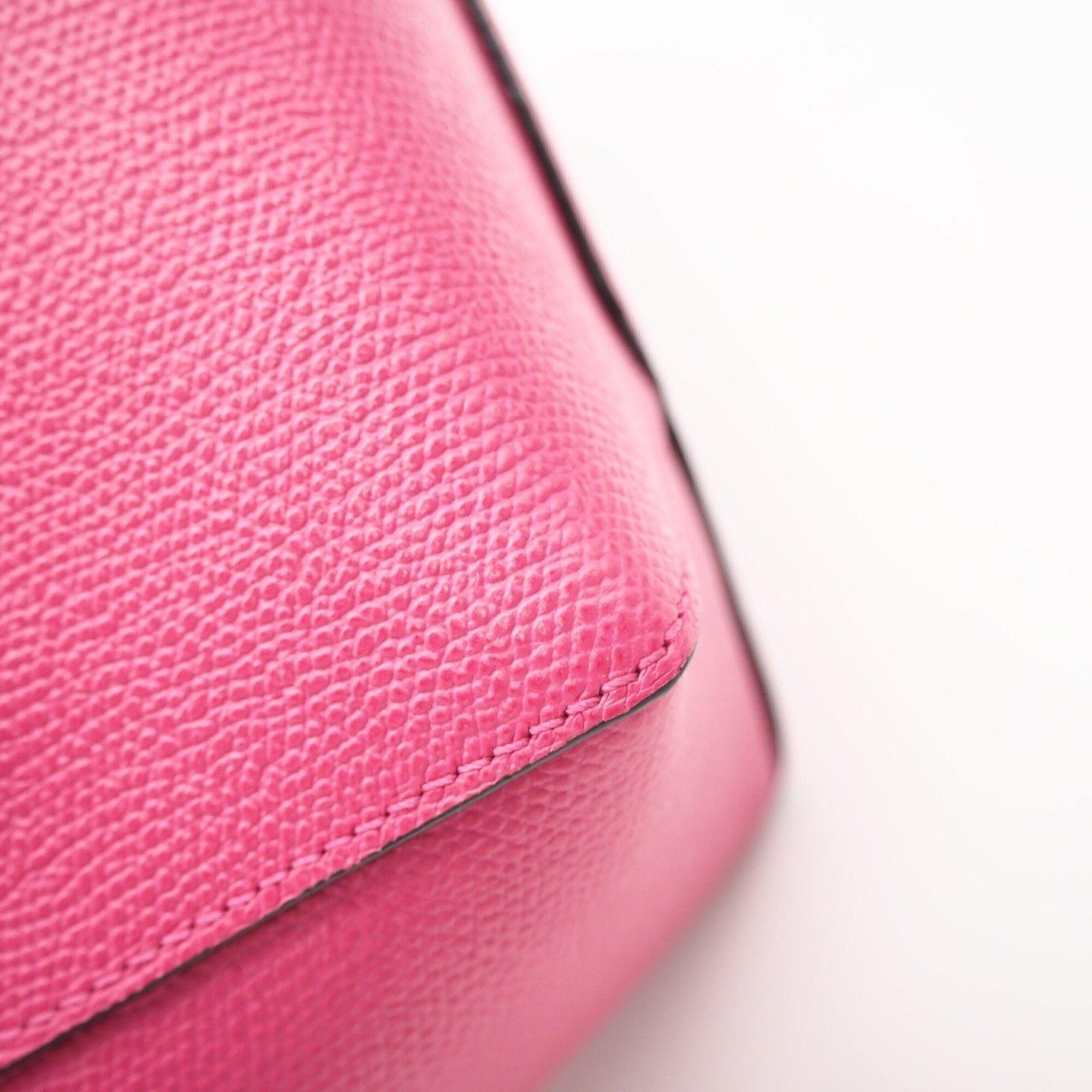Valextra Pink Leather Handbag (Pre-Owned)