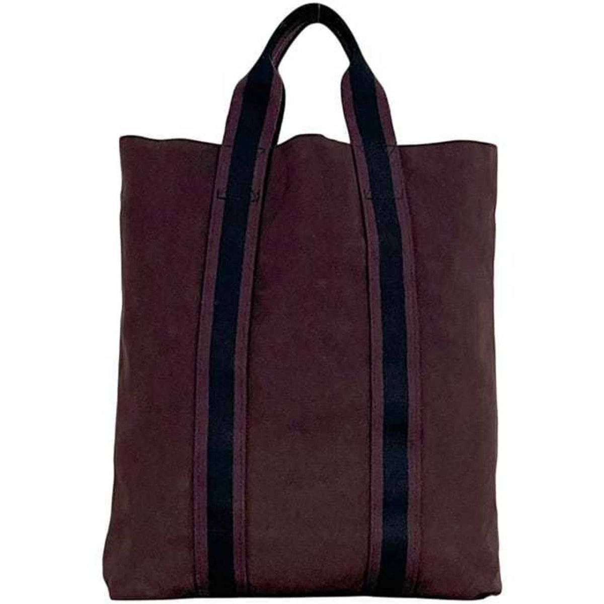 Hermes Black Bordeaux Canvas Tote Bag (Pre-Owned)