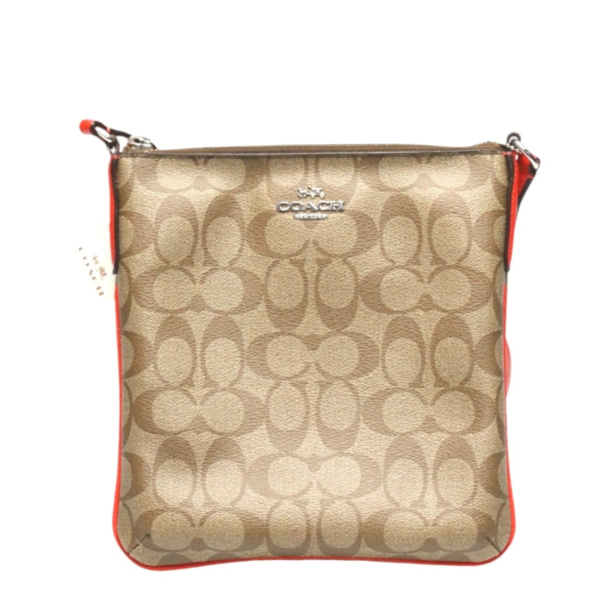 Coach Brown Canvas Leather Shoulder Bag (Pre-Owned)