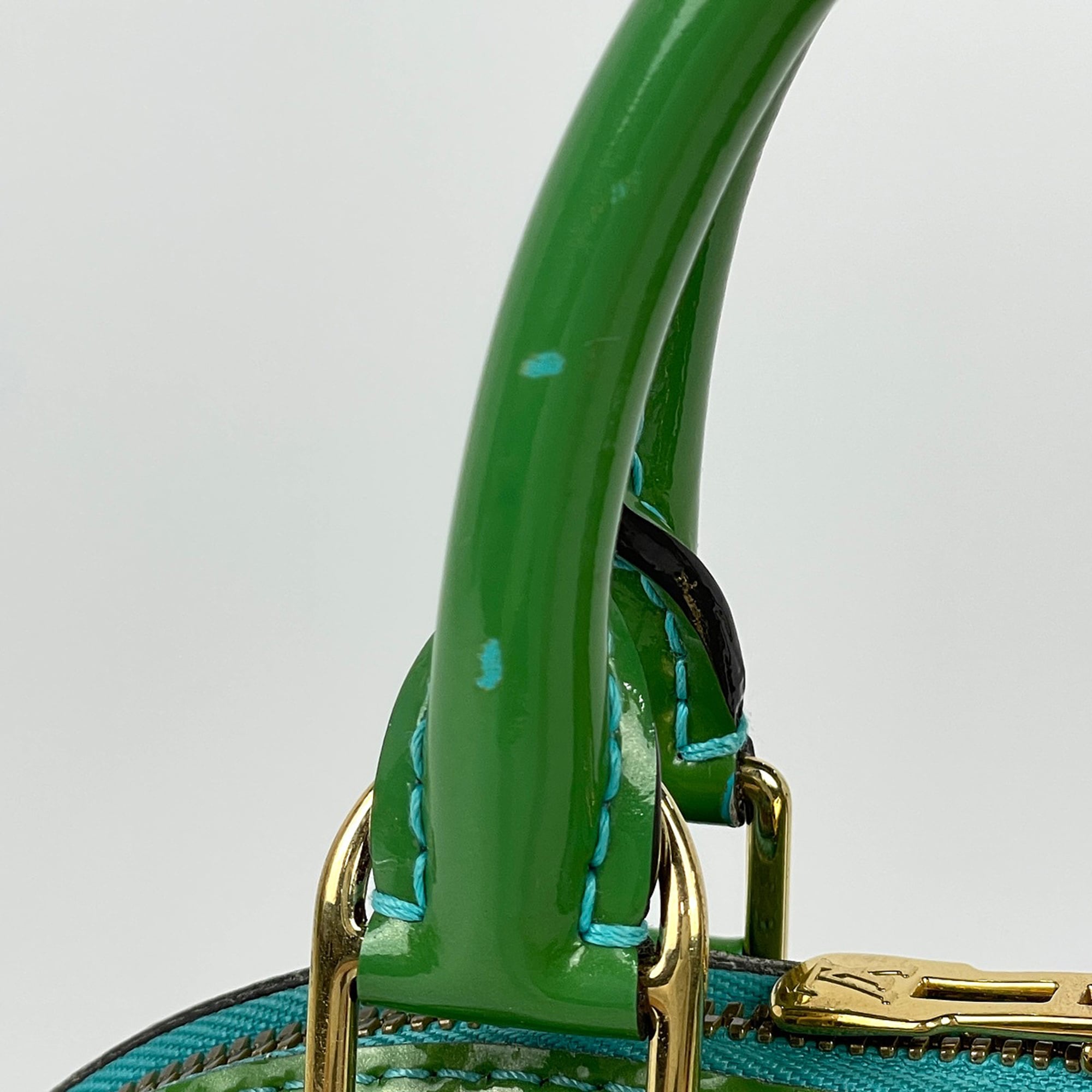 Louis Vuitton Blue Lagon Monogram Vernis Handbag (Pre-Owned)