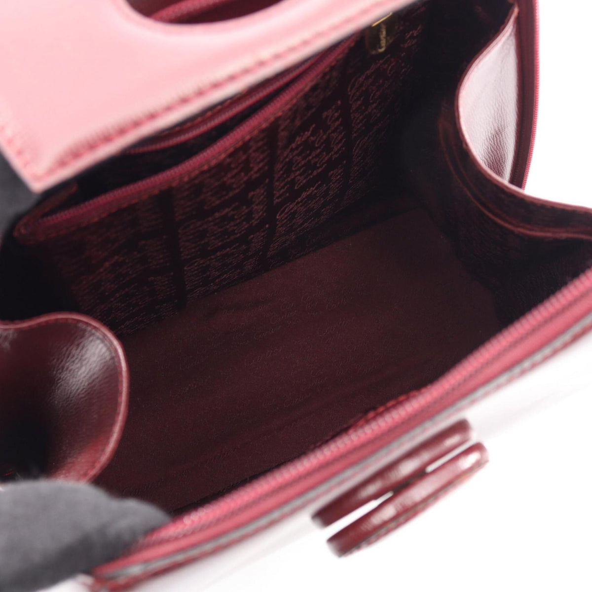 Cartier Bordeaux Leather Backpack (Pre-Owned)