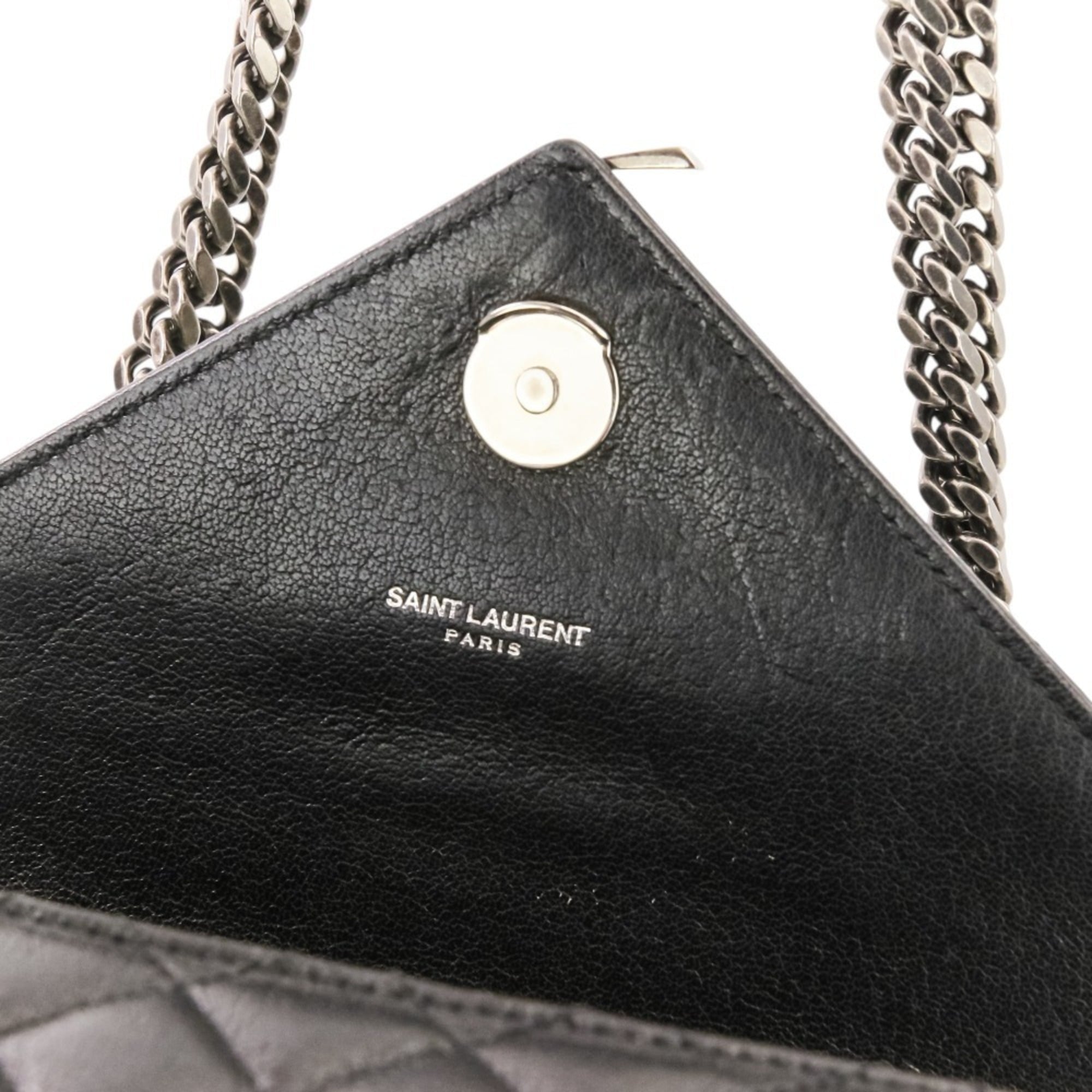 Yves Saint Laurent Black Leather Shoulder Bag (Pre-Owned)