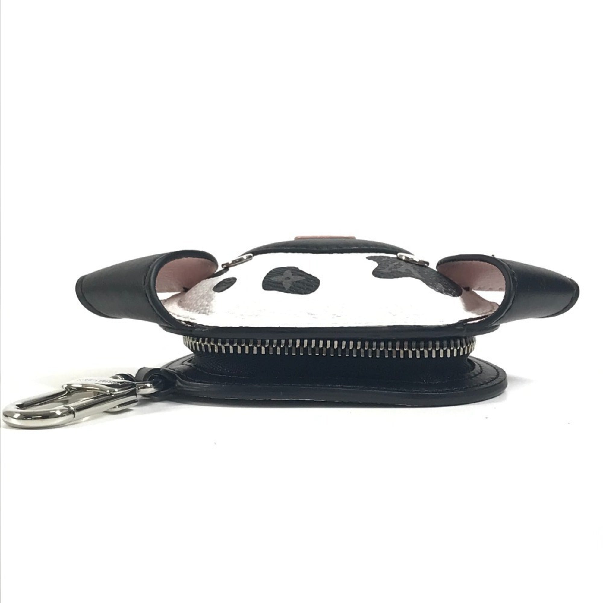 Louis Vuitton Black Multi-Color White Monogram Canvas Coin Purse/Coin Case (Pre-Owned)