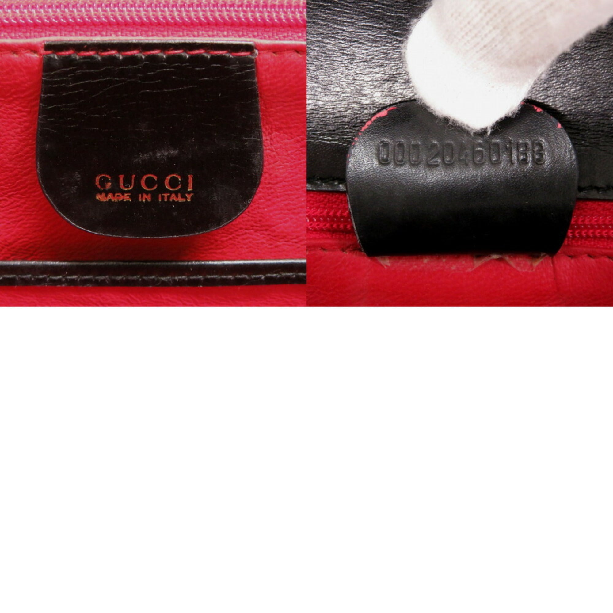 Gucci Black Leather Handbag (Pre-Owned)